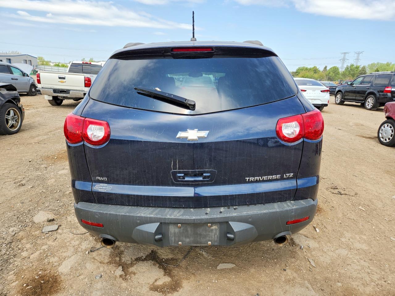 2012 Chevrolet Traverse Ltz Blue vin: 1GNKVLED5CJ166799