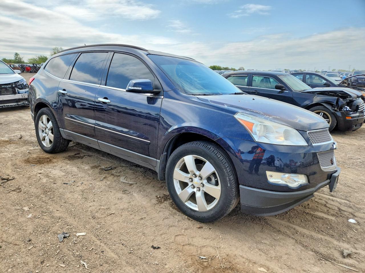 2012 Chevrolet Traverse Ltz Blue vin: 1GNKVLED5CJ166799