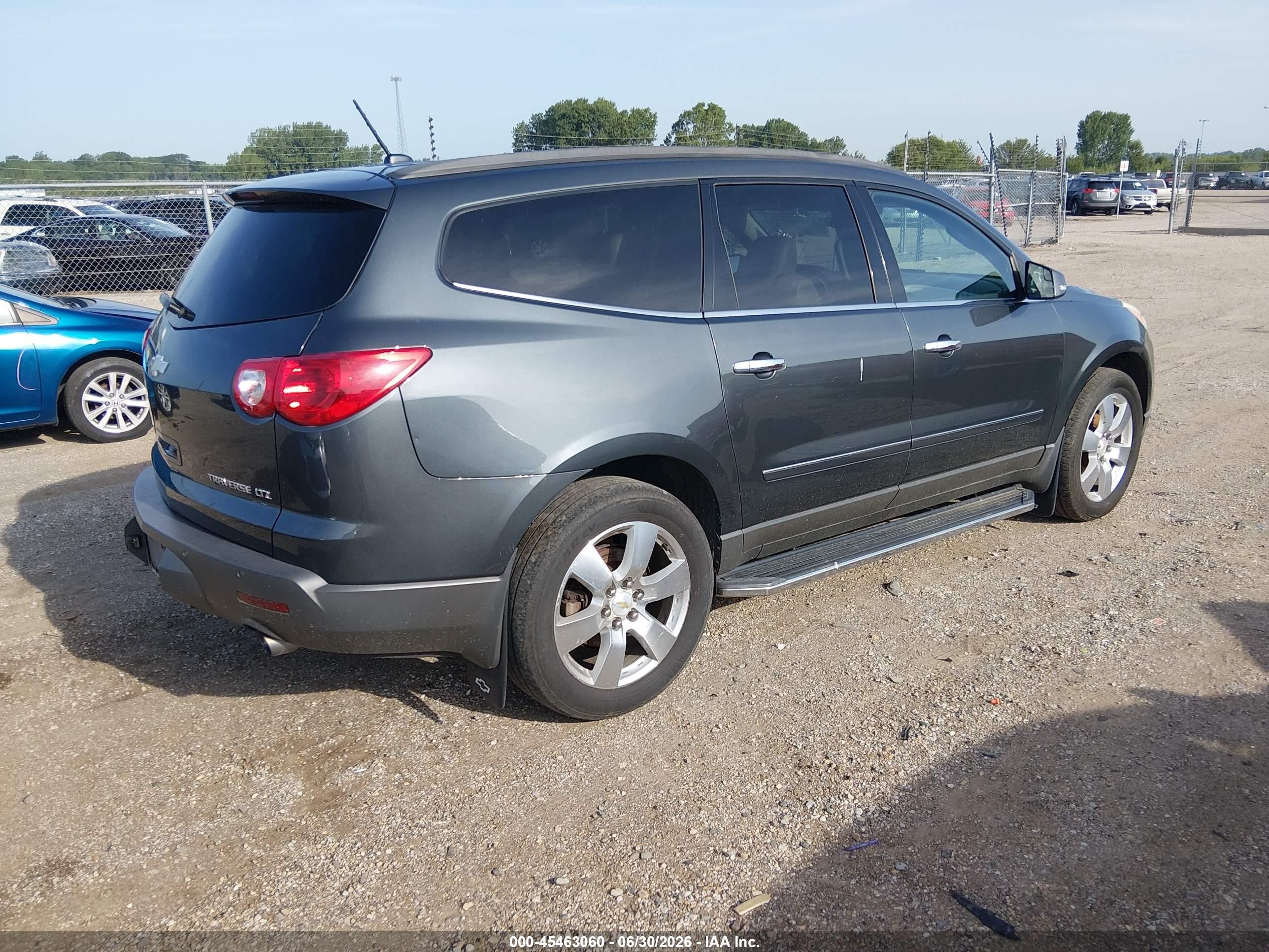 2011 Chevrolet Traverse Ltz Gray vin: 1GNKVLED6BJ148228