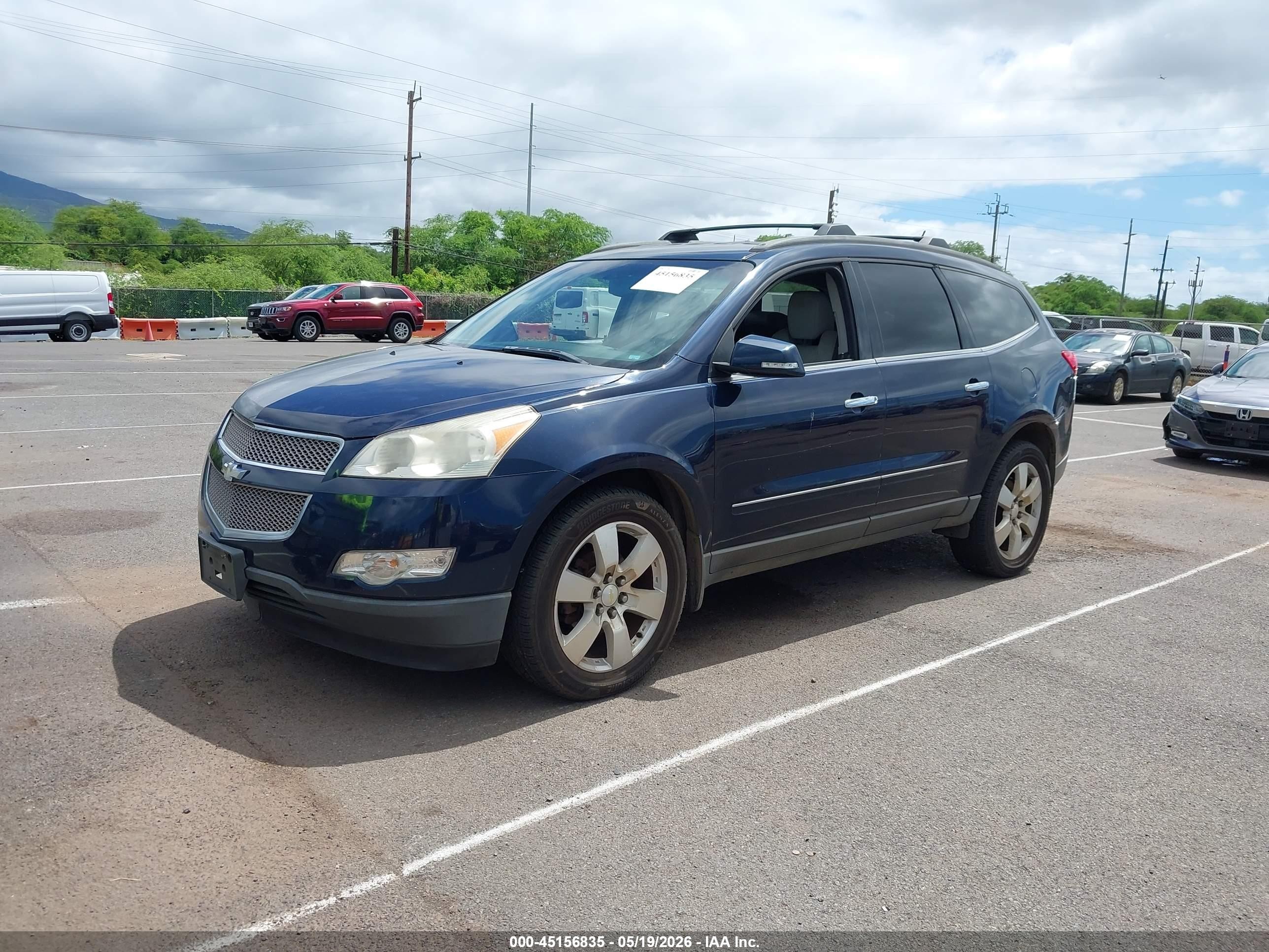 2011 Chevrolet Traverse Ltz Blue vin: 1GNKVLED6BJ250046