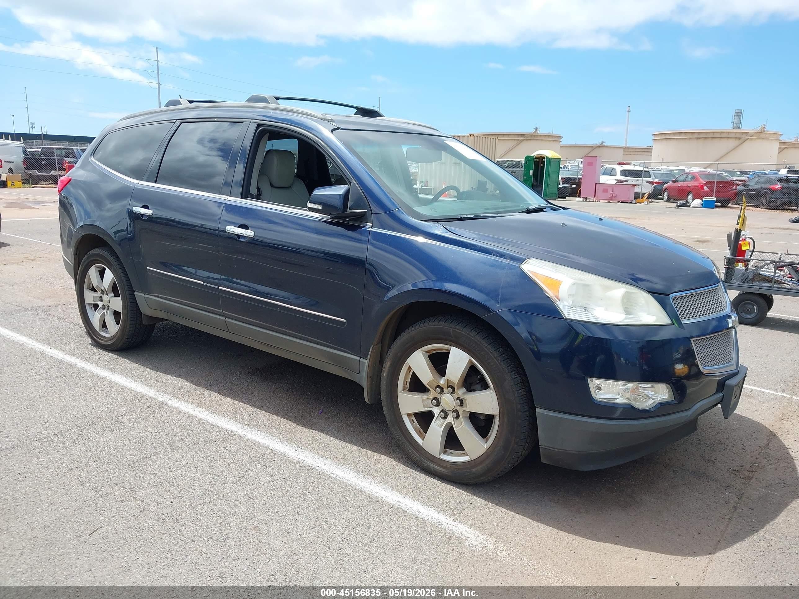2011 Chevrolet Traverse Ltz Blue vin: 1GNKVLED6BJ250046