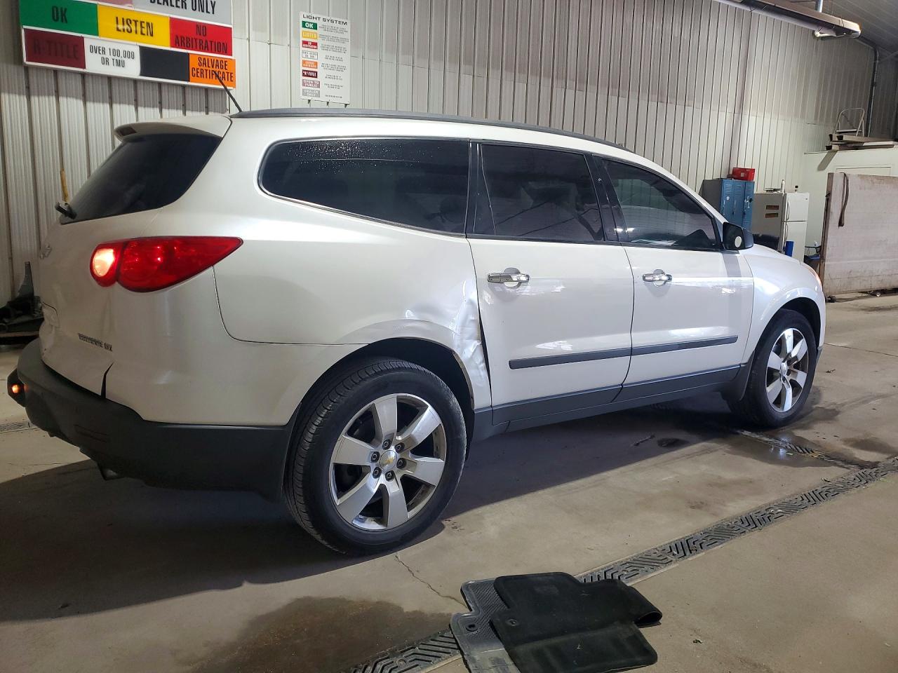 2011 Chevrolet Traverse Ltz White vin: 1GNKVLED7BJ206377