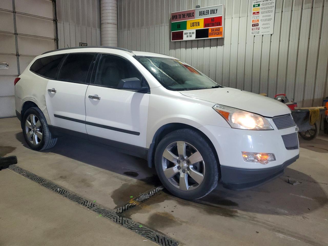 2011 Chevrolet Traverse Ltz White vin: 1GNKVLED7BJ206377