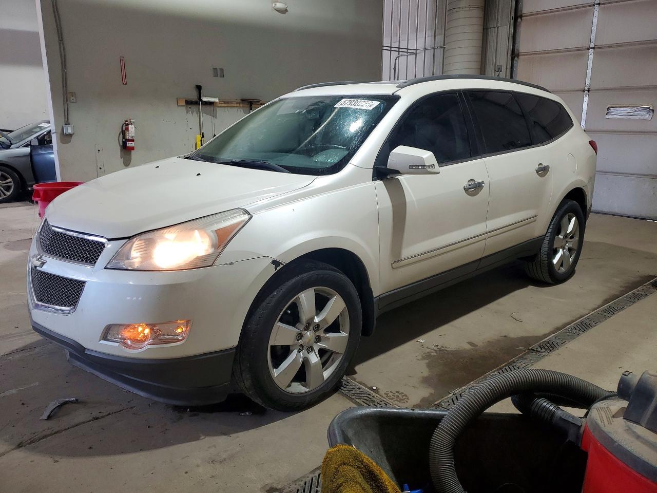2011 Chevrolet Traverse Ltz White vin: 1GNKVLED7BJ206377