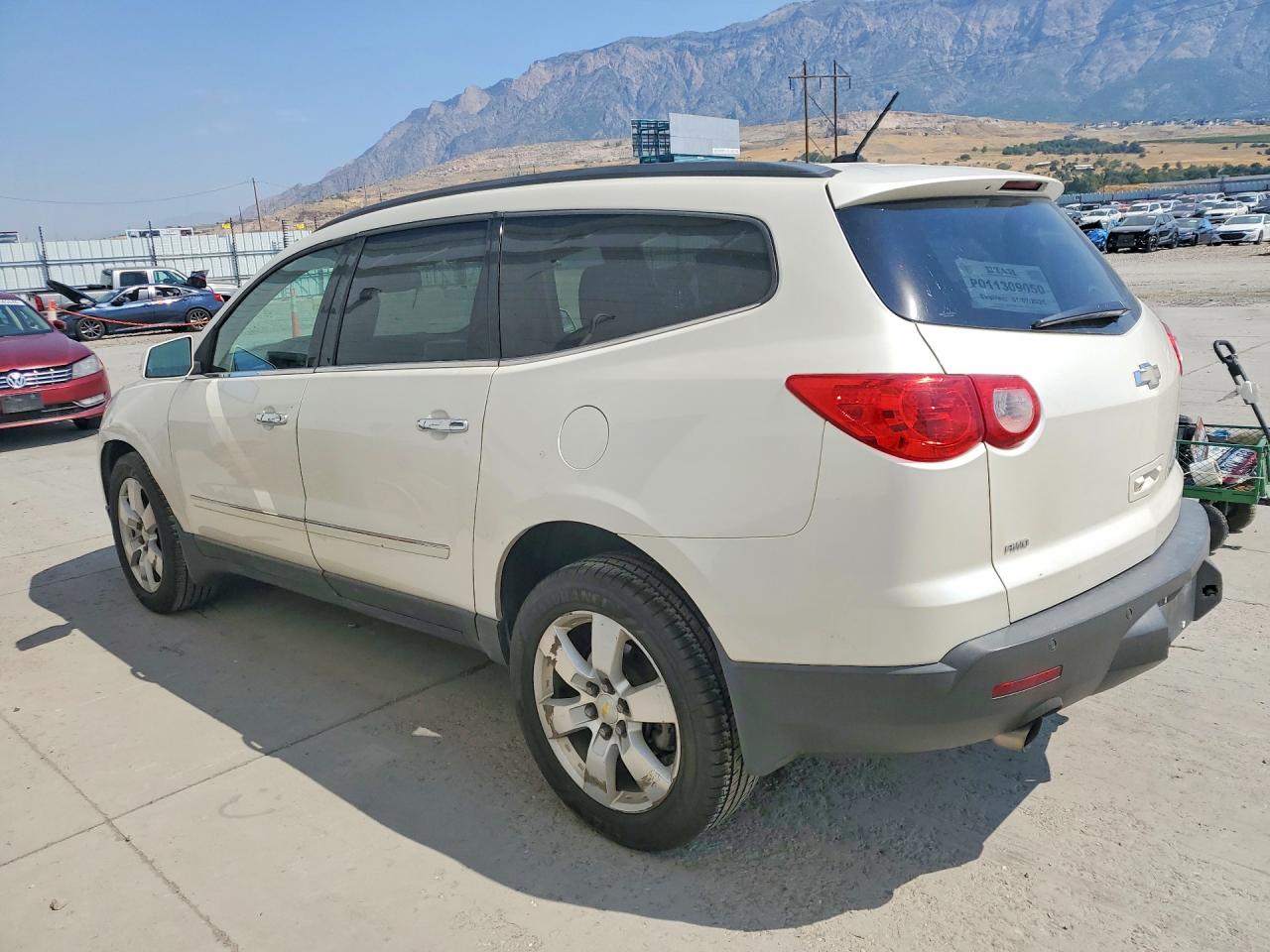2012 Chevrolet Traverse Ltz White vin: 1GNKVLED7CJ350612