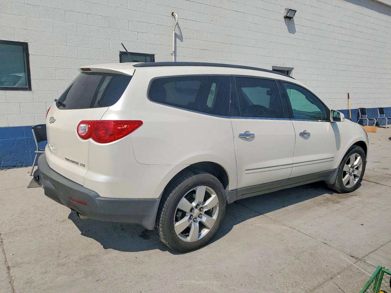 2012 Chevrolet Traverse Ltz White vin: 1GNKVLED7CJ350612