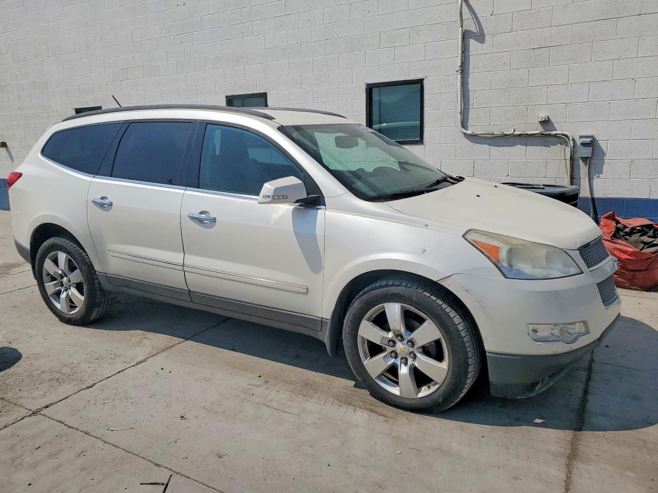 2012 Chevrolet Traverse Ltz White vin: 1GNKVLED7CJ350612