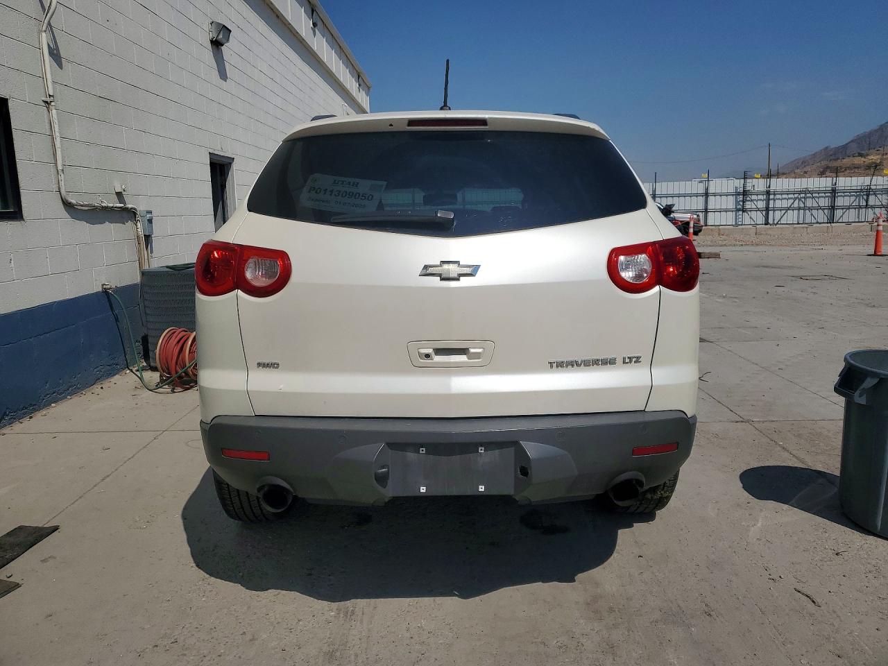 2012 Chevrolet Traverse Ltz White vin: 1GNKVLED7CJ350612