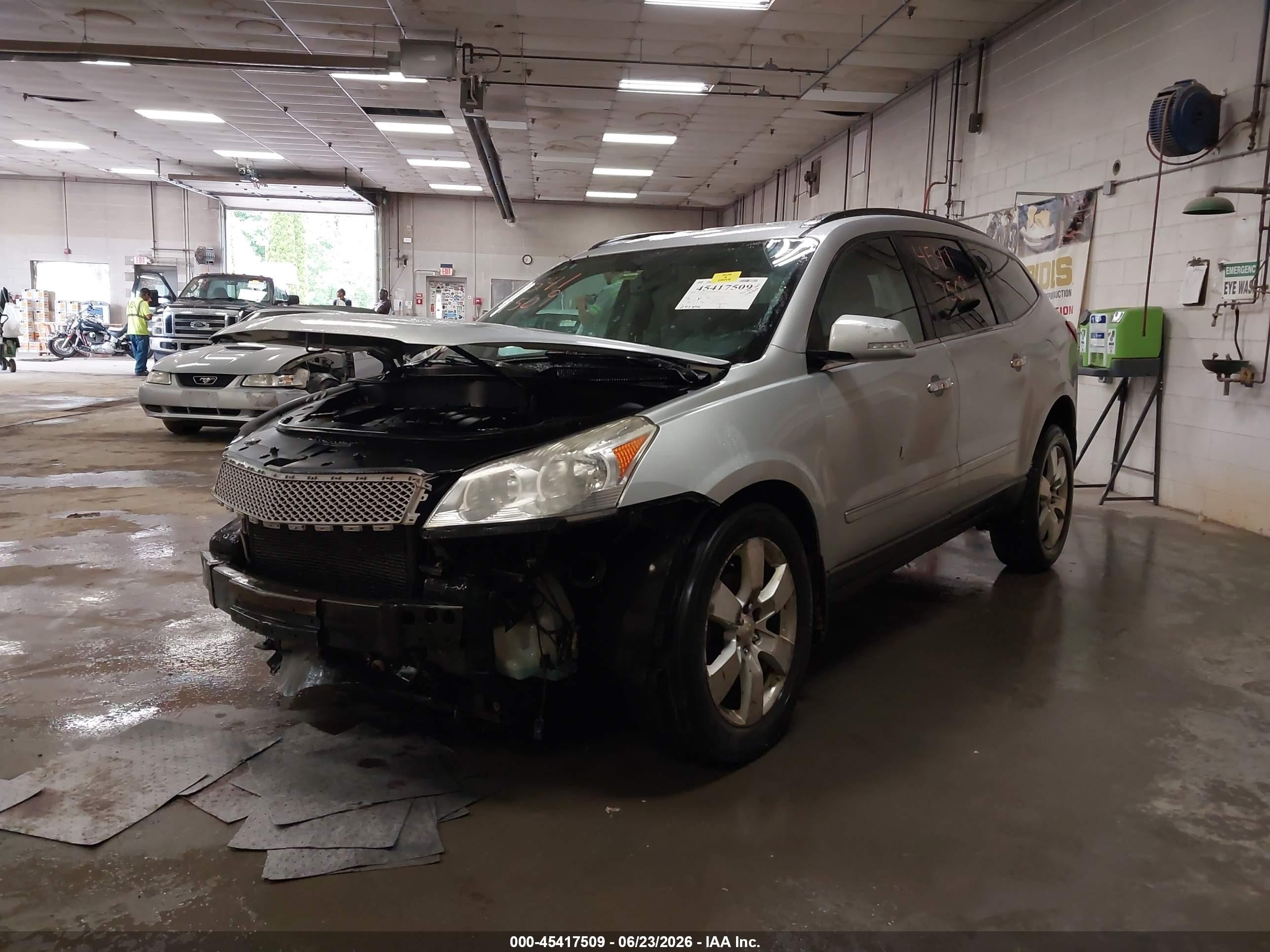 2012 Chevrolet Traverse Ltz Silver vin: 1GNKVLED7CJ350853