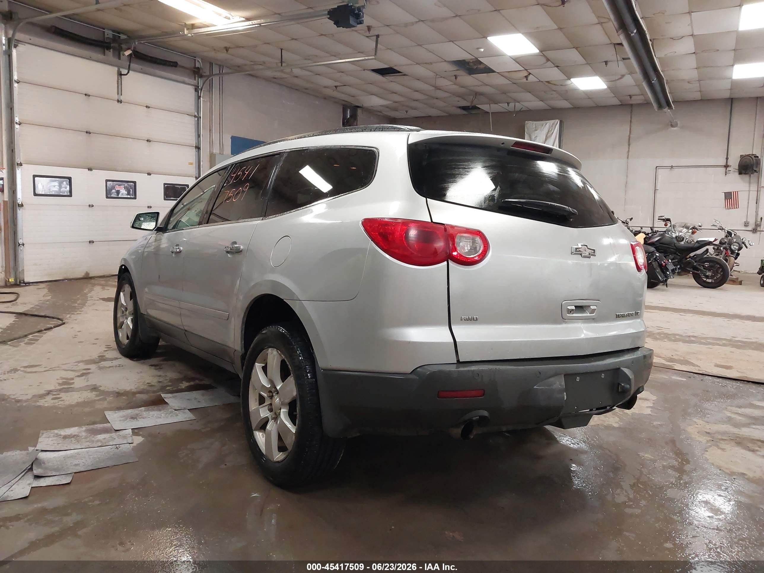 2012 Chevrolet Traverse Ltz Silver vin: 1GNKVLED7CJ350853