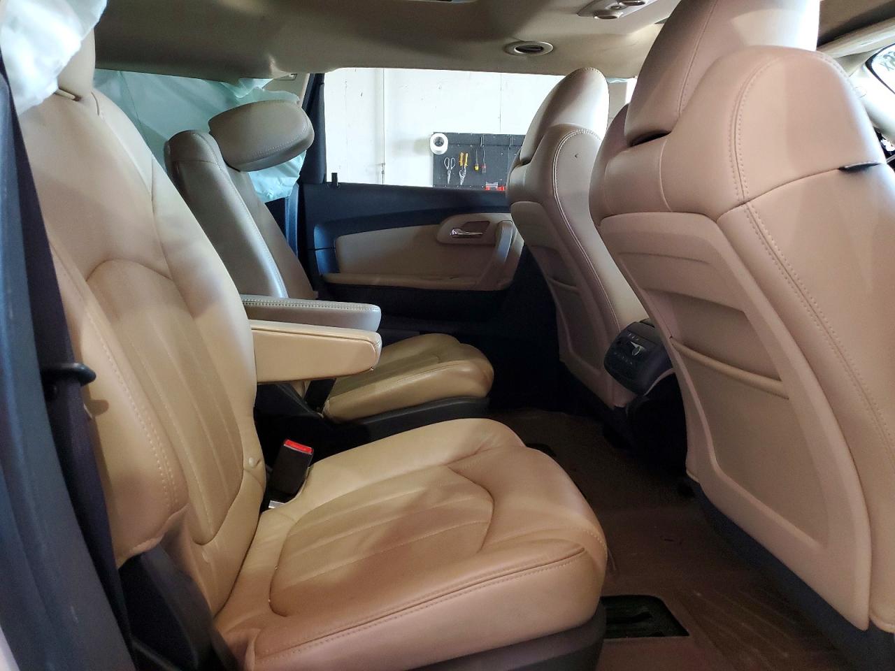 2012 Chevrolet Traverse Ltz Cream vin: 1GNKVLED8CJ289545
