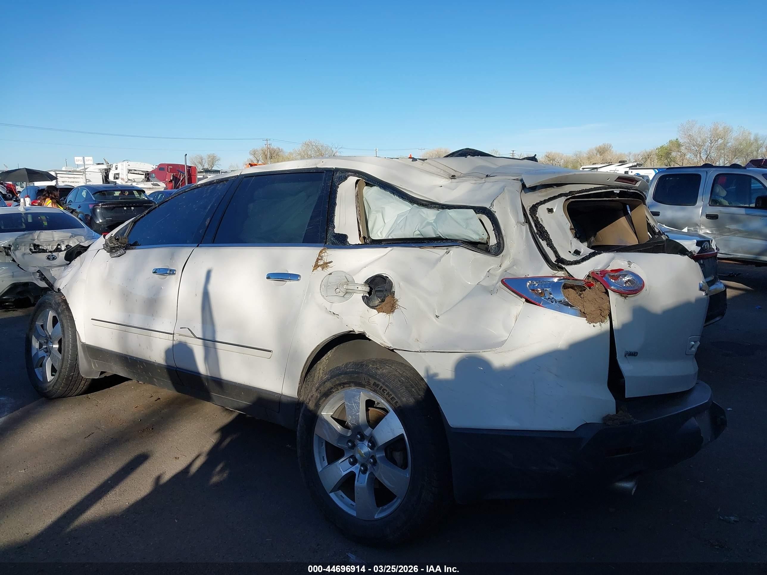 2012 Chevrolet Traverse Ltz Белый vin: 1GNKVLED8CJ324455