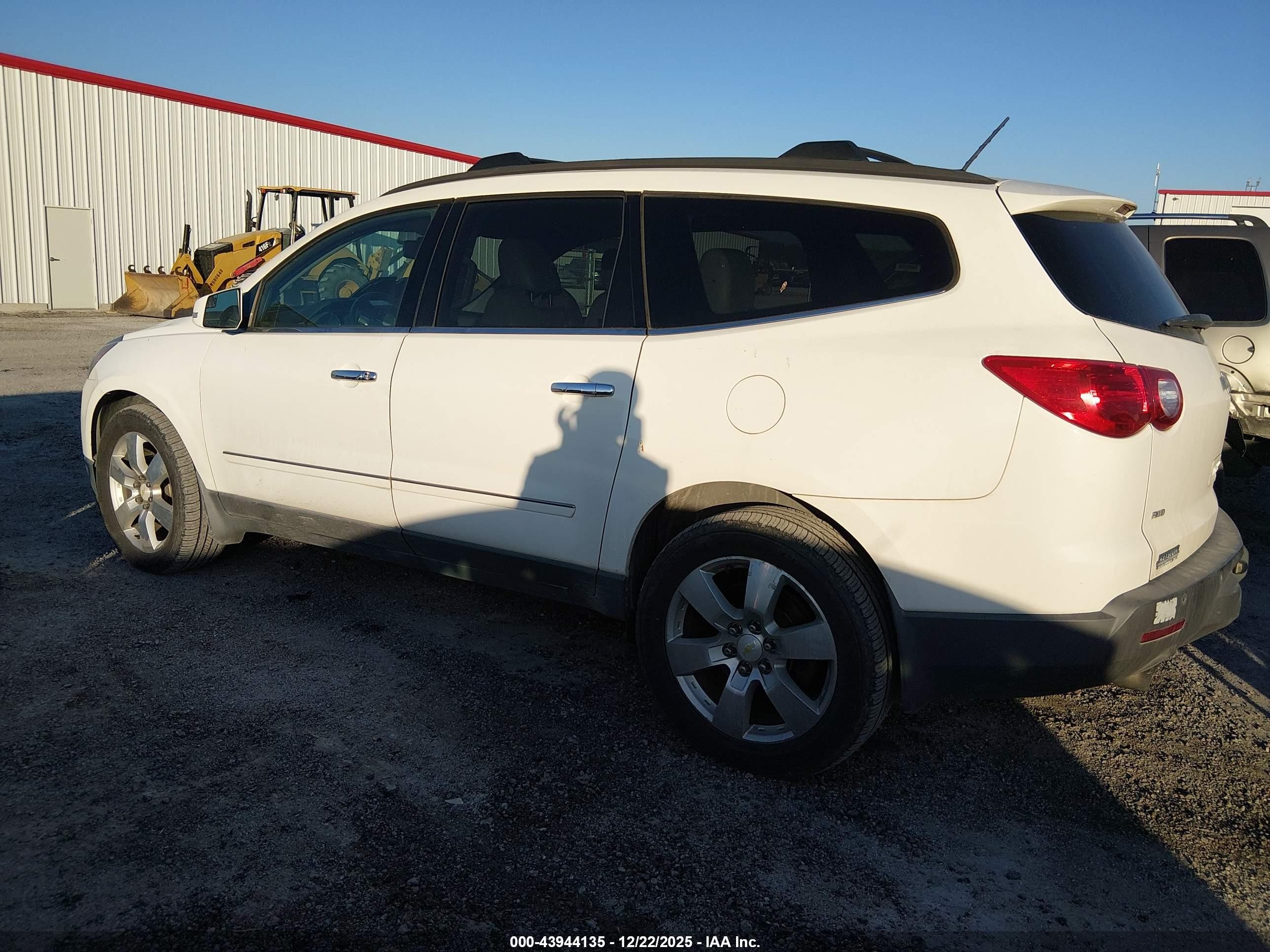 2011 Chevrolet Traverse Ltz White vin: 1GNKVLED9BJ204114