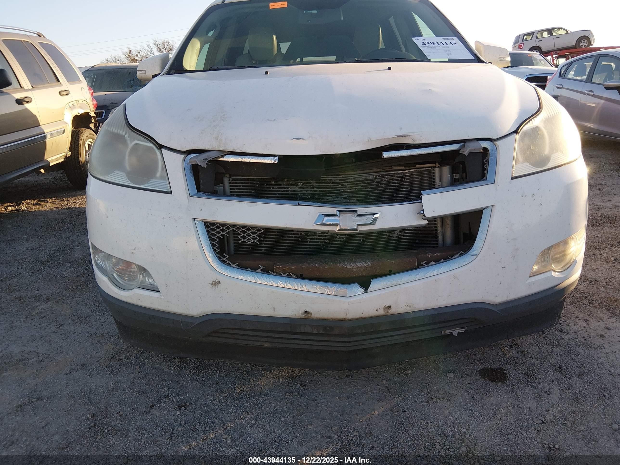 2011 Chevrolet Traverse Ltz White vin: 1GNKVLED9BJ204114
