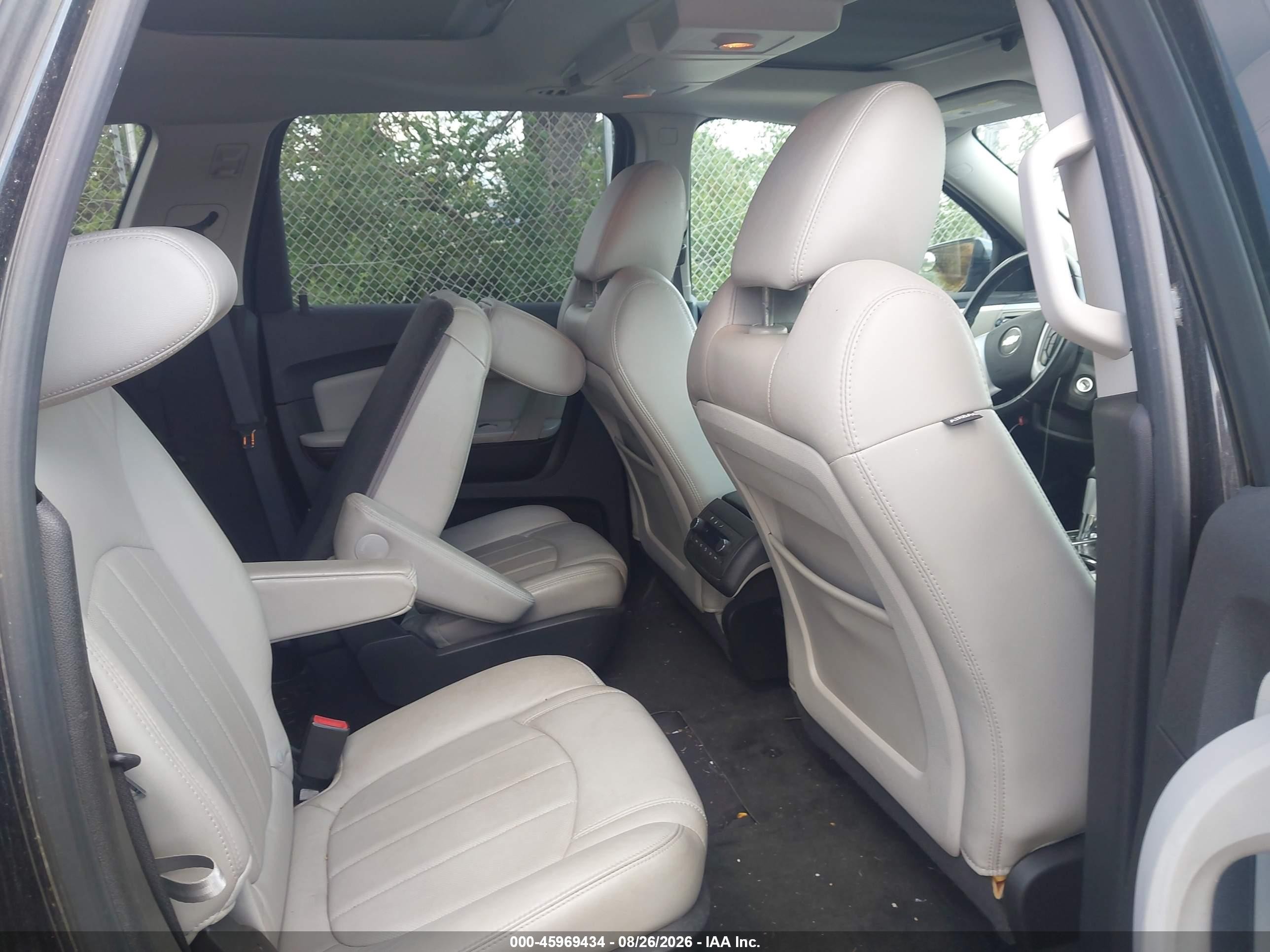 2012 Chevrolet Traverse Ltz Black vin: 1GNKVLED9CJ119257