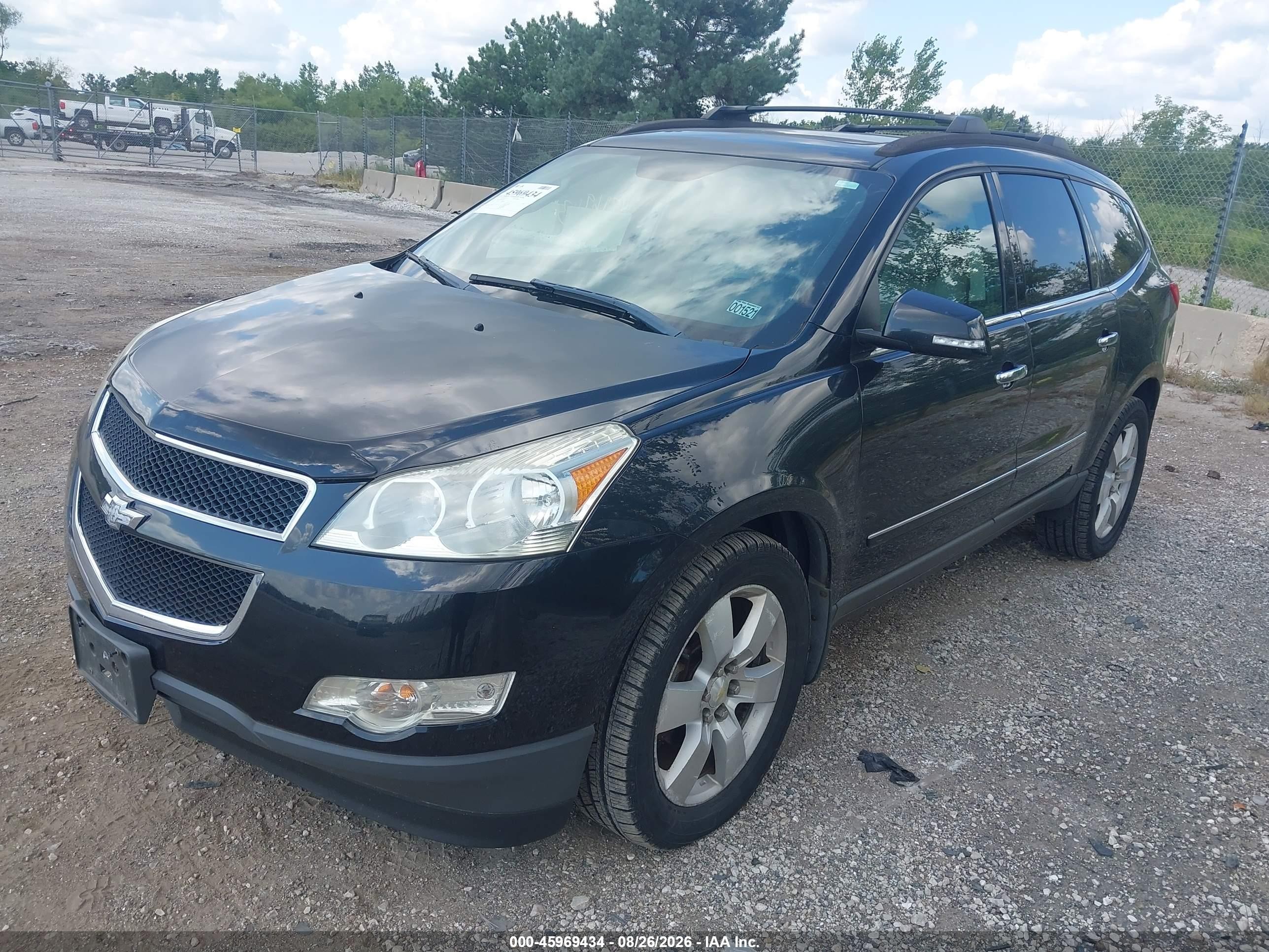 2012 Chevrolet Traverse Ltz Black vin: 1GNKVLED9CJ119257
