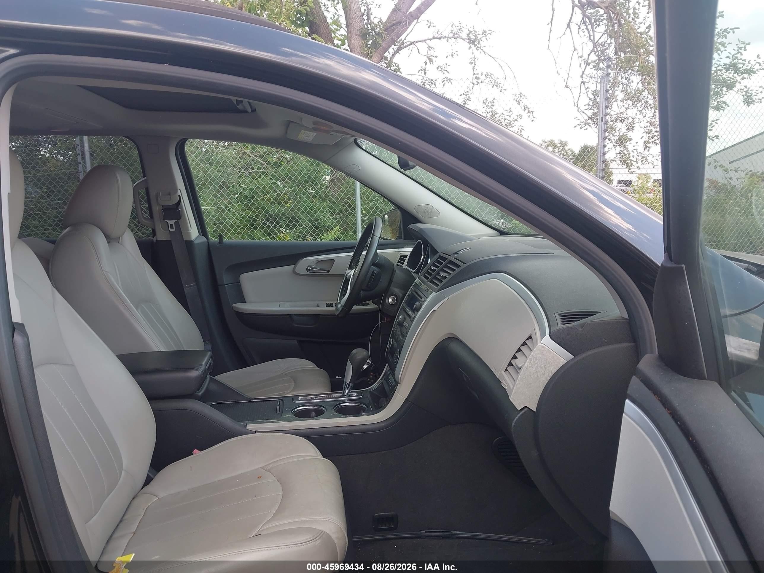 2012 Chevrolet Traverse Ltz Black vin: 1GNKVLED9CJ119257