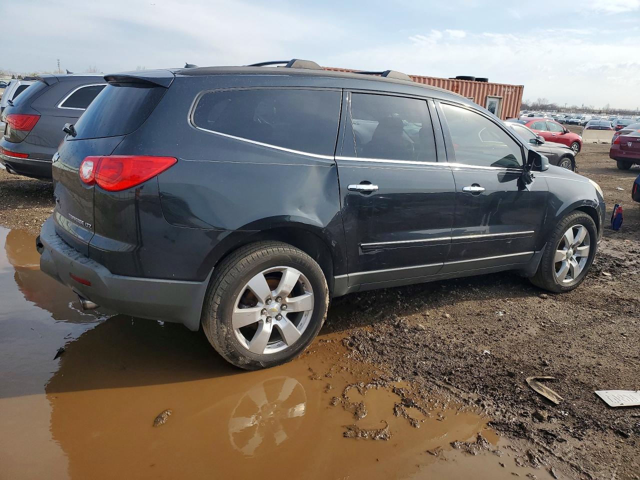 2011 Chevrolet Traverse Ltz Black vin: 1GNKVLEDXBJ318106