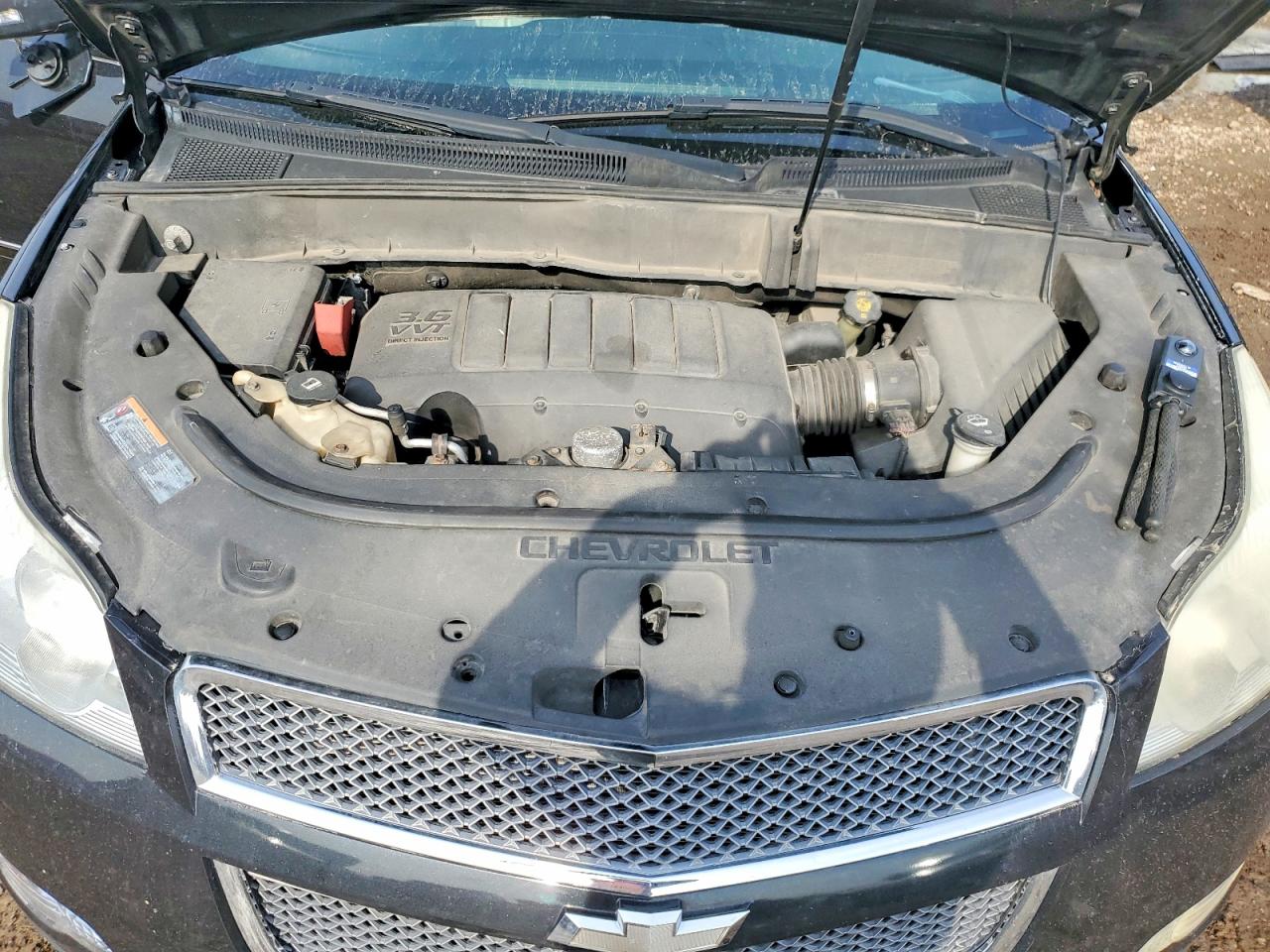 2011 Chevrolet Traverse Ltz Black vin: 1GNKVLEDXBJ318106
