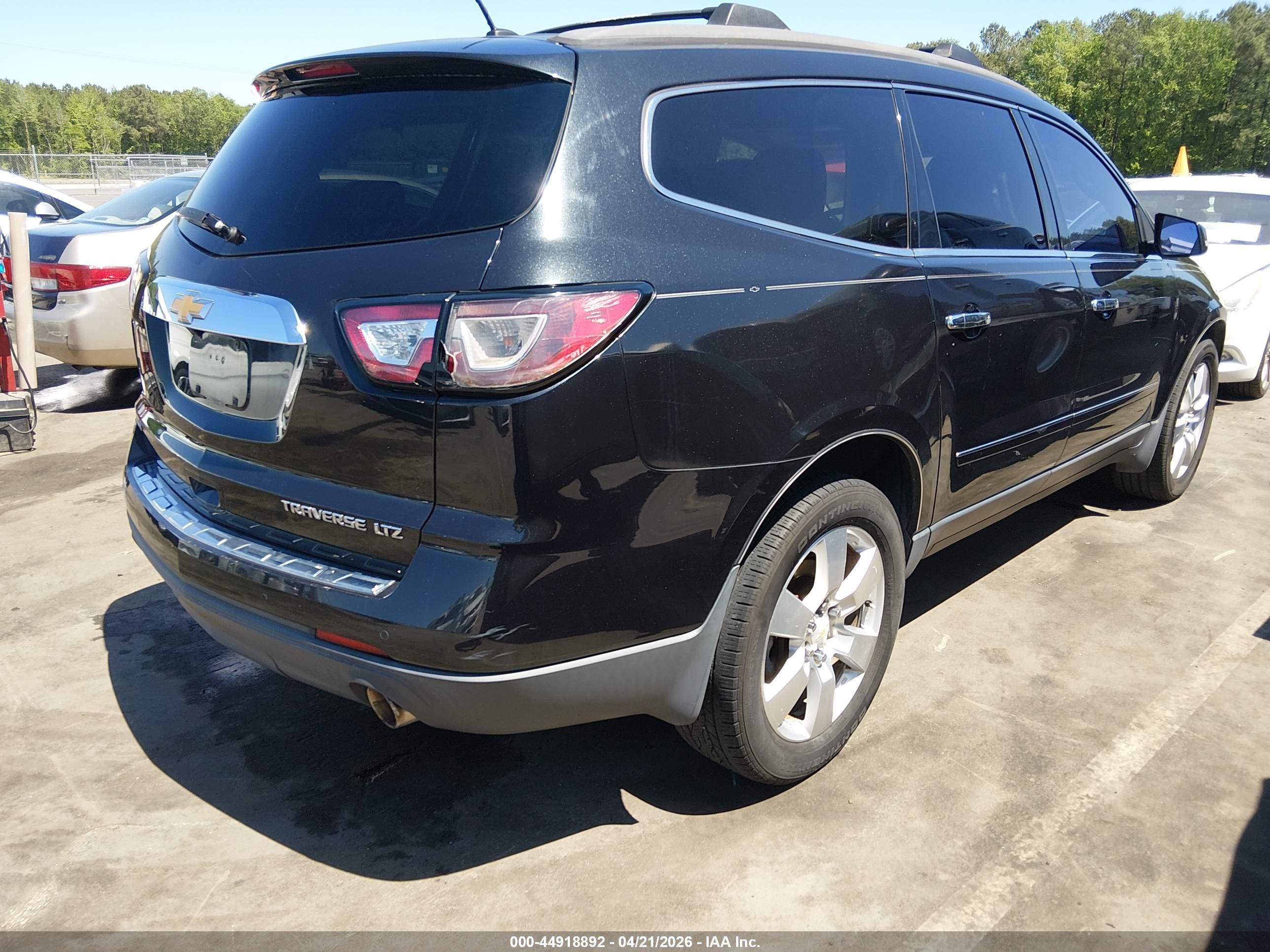 2013 Chevrolet Traverse Ltz Black vin: 1GNKVLKD1DJ102720