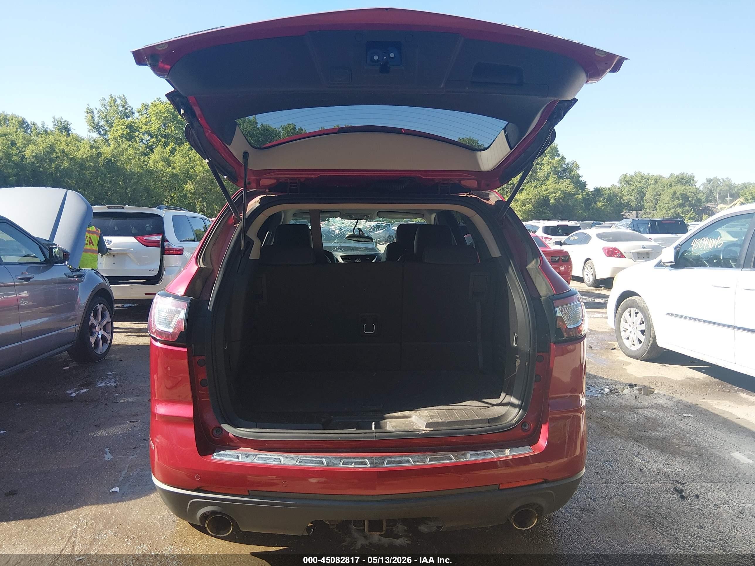 2013 Chevrolet Traverse Ltz Red vin: 1GNKVLKD3DJ185003