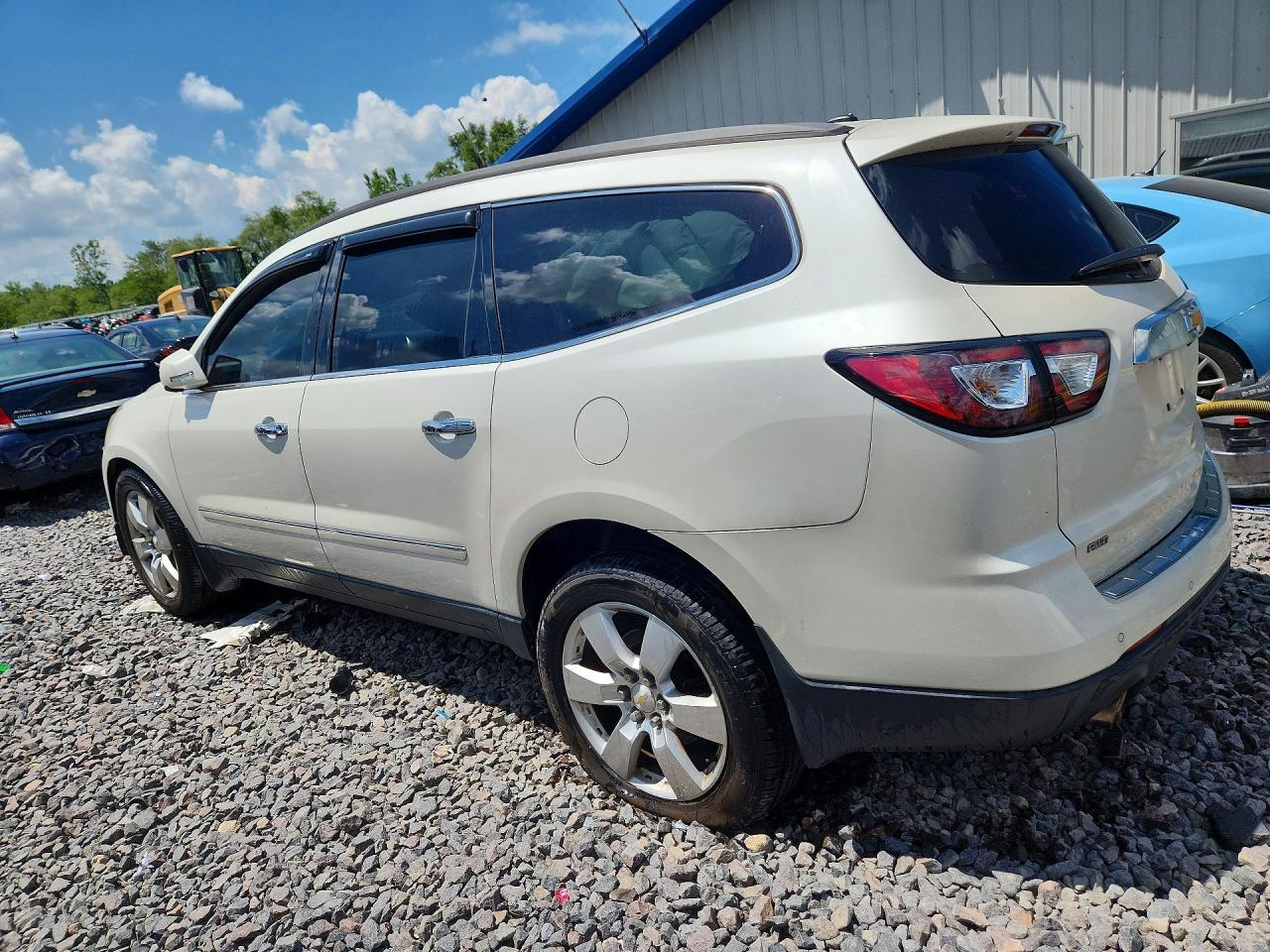 2013 Chevrolet Traverse Ltz White vin: 1GNKVLKD3DJ196678