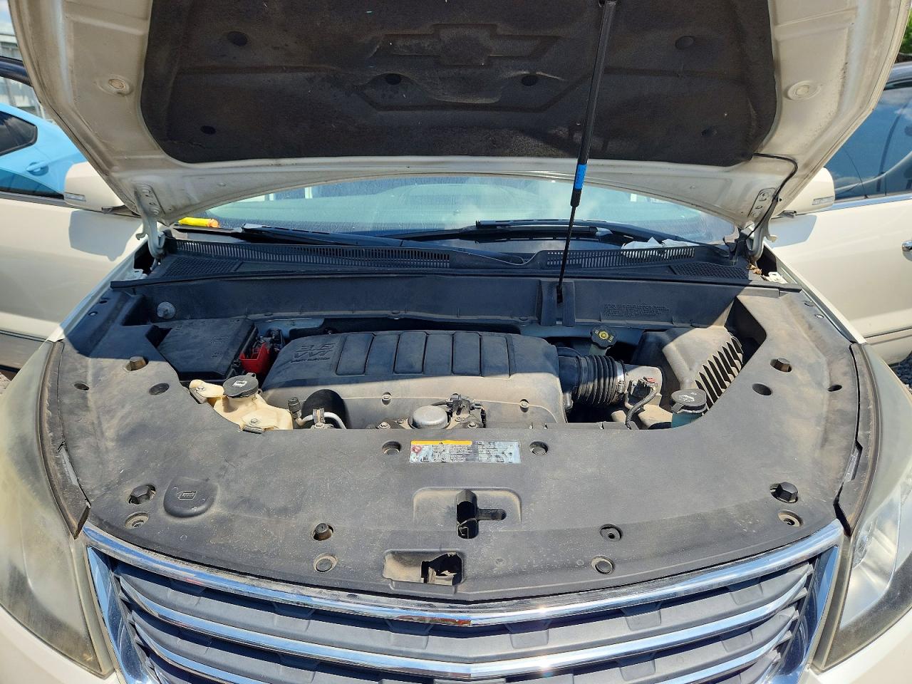 2013 Chevrolet Traverse Ltz White vin: 1GNKVLKD3DJ196678