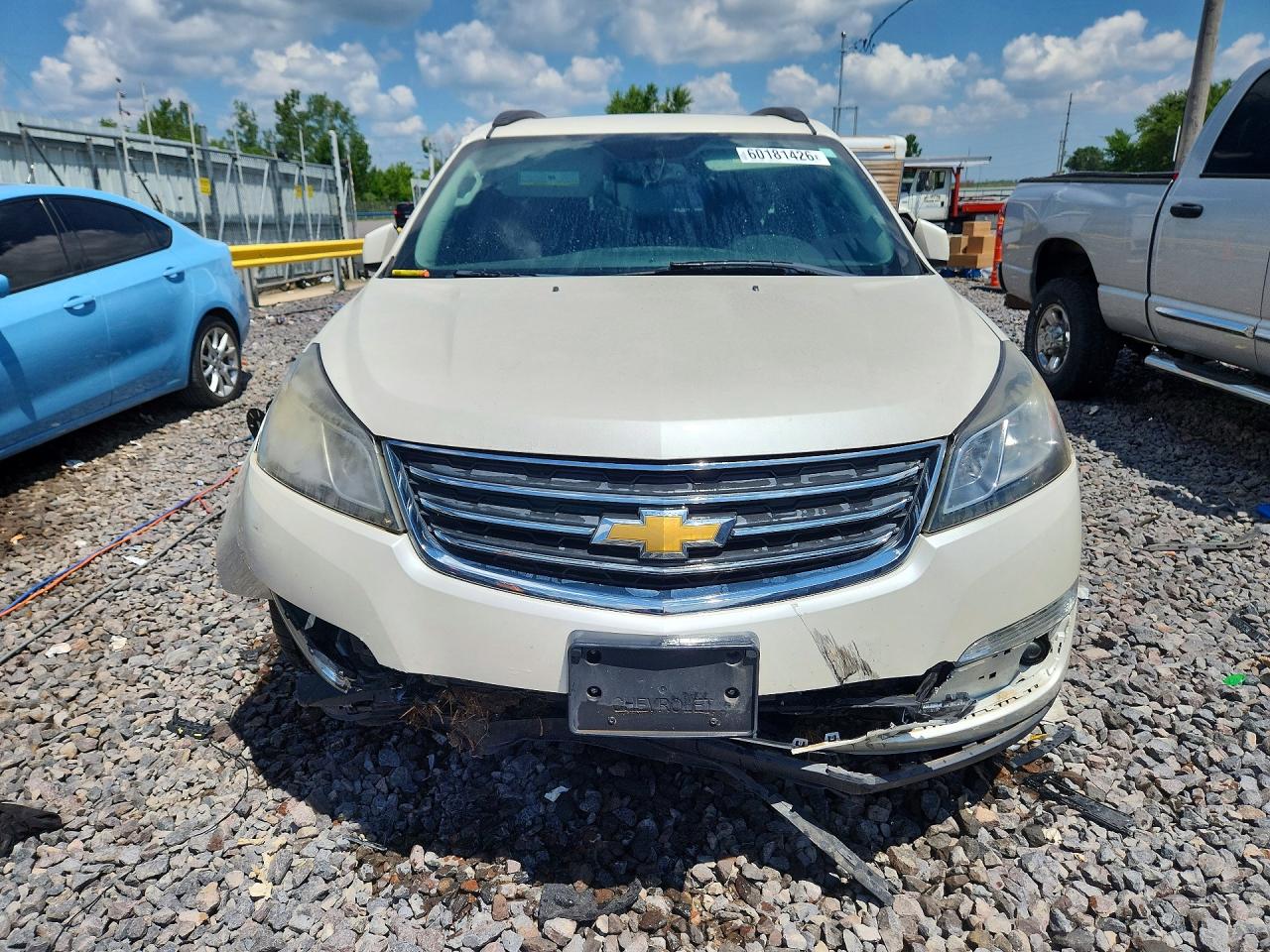 2013 Chevrolet Traverse Ltz White vin: 1GNKVLKD3DJ196678