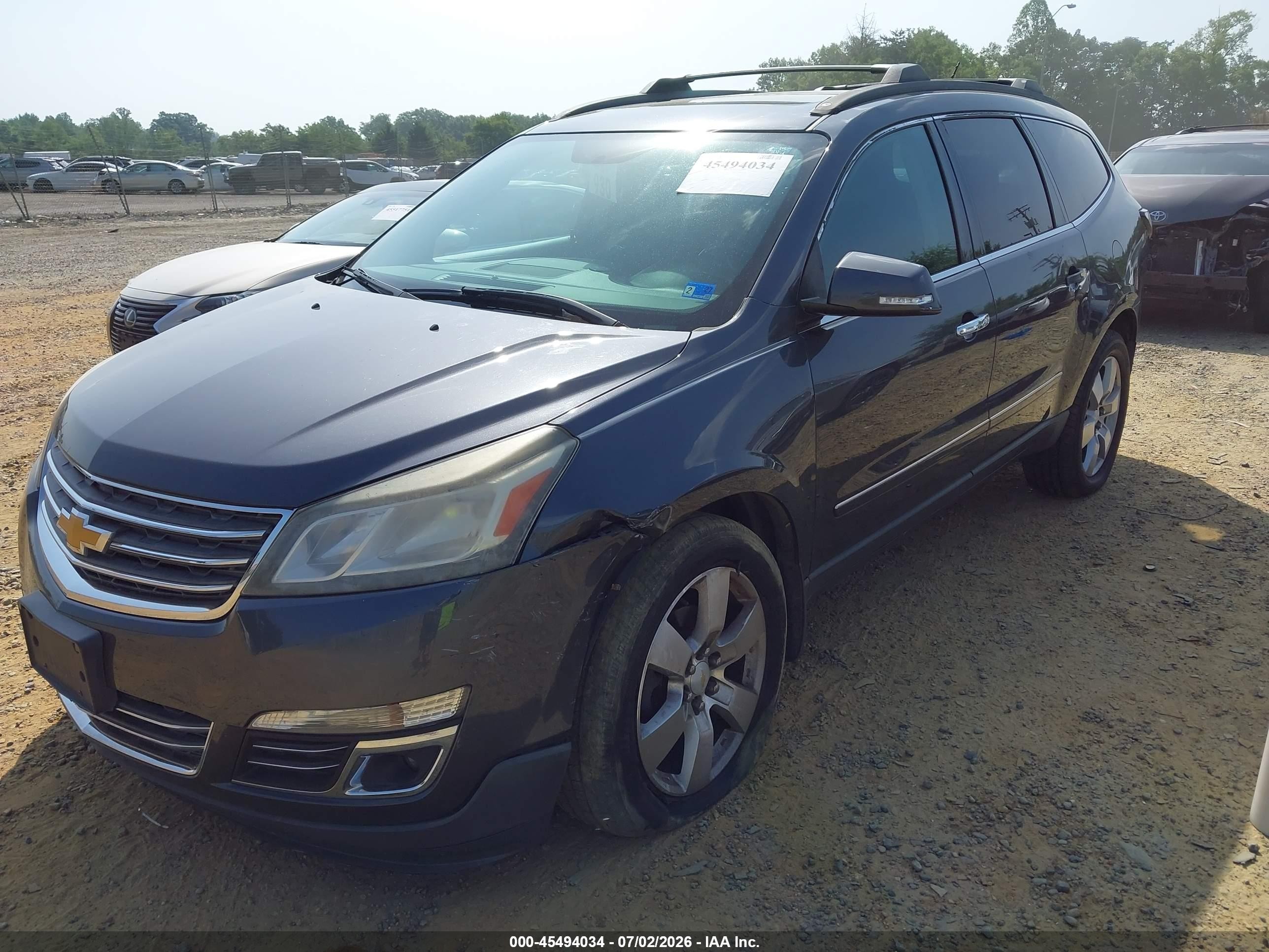 2013 Chevrolet Traverse Ltz Gray vin: 1GNKVLKD4DJ253714