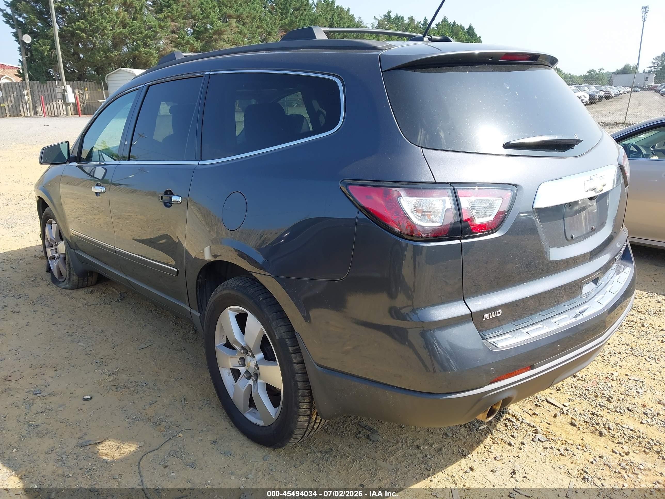 2013 Chevrolet Traverse Ltz Gray vin: 1GNKVLKD4DJ253714