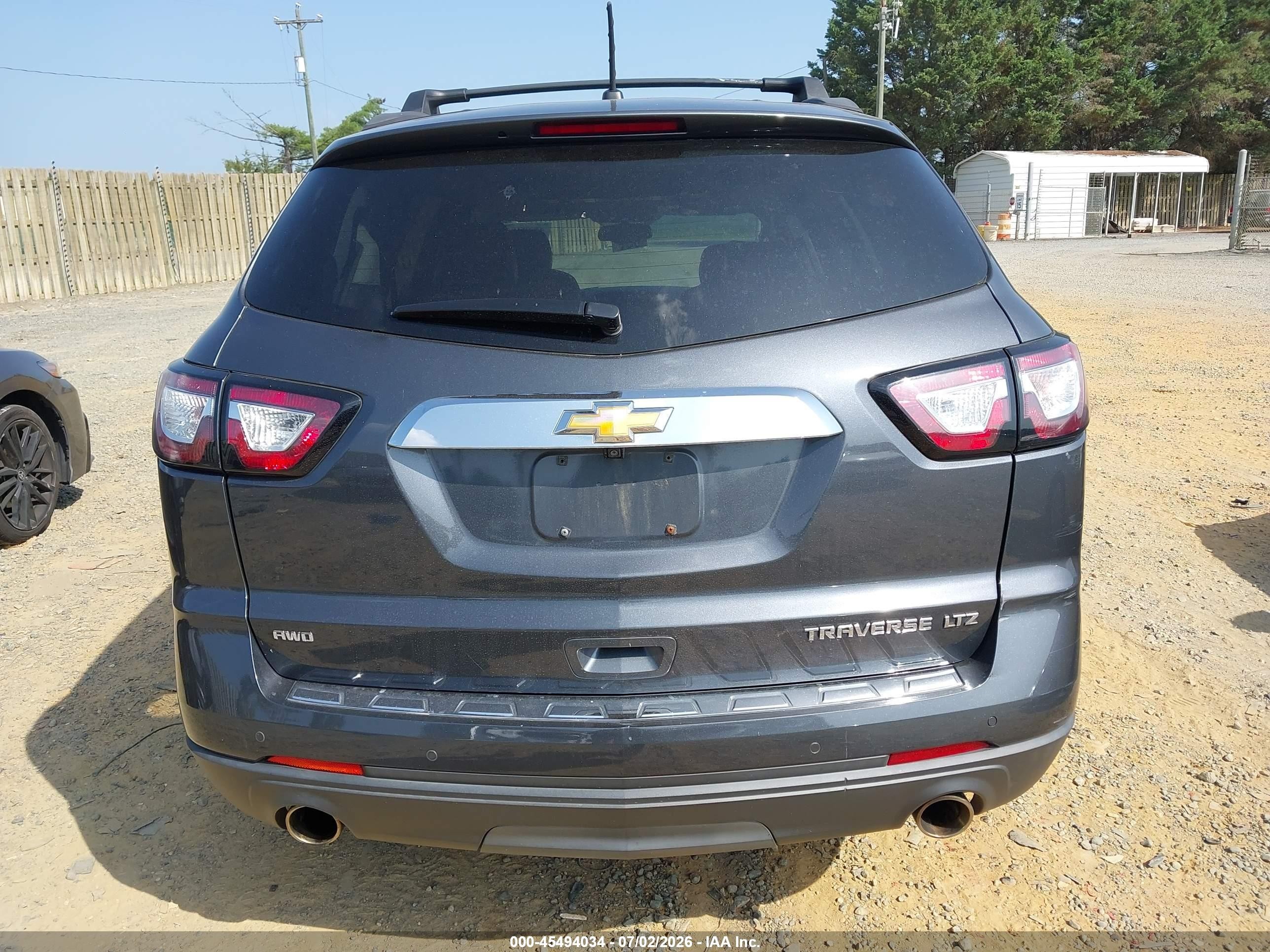 2013 Chevrolet Traverse Ltz Gray vin: 1GNKVLKD4DJ253714