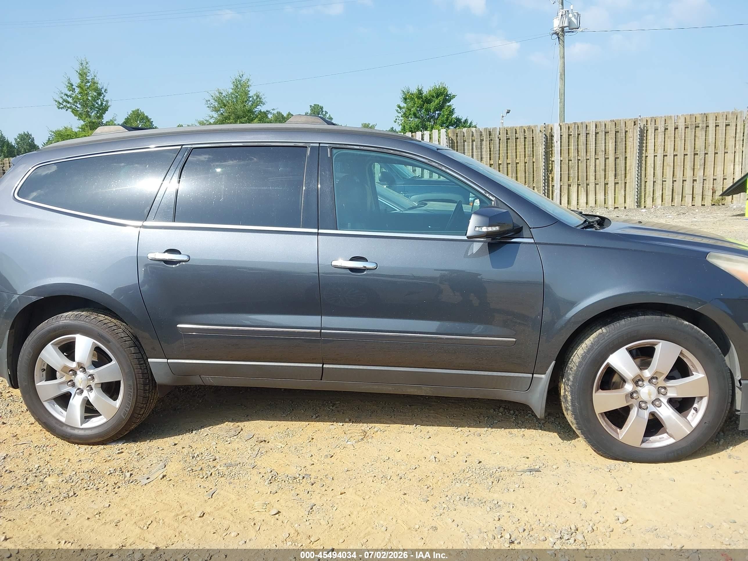 2013 Chevrolet Traverse Ltz Gray vin: 1GNKVLKD4DJ253714