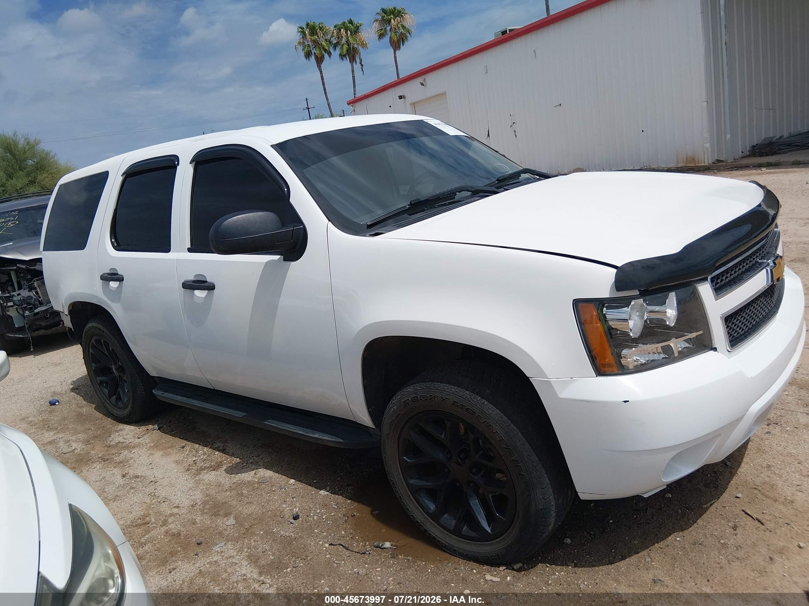2013 Chevrolet Tahoe Commercial White vin: 1GNLC2E00DR253126