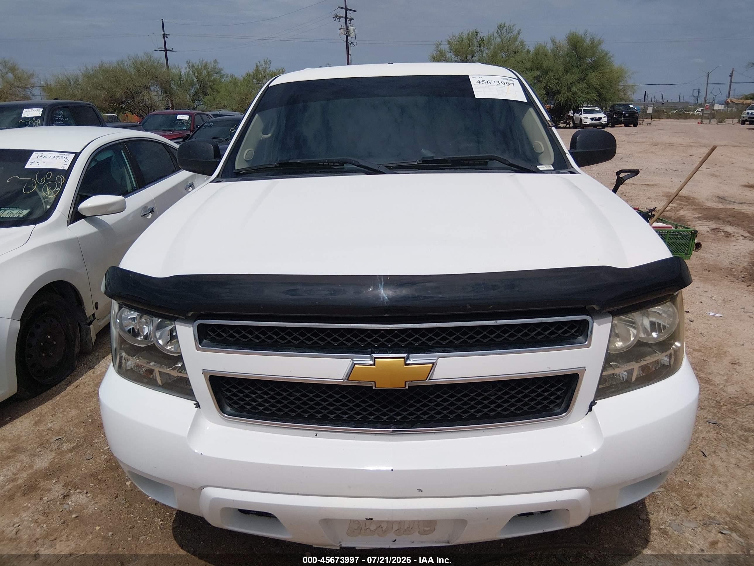 2013 Chevrolet Tahoe Commercial White vin: 1GNLC2E00DR253126