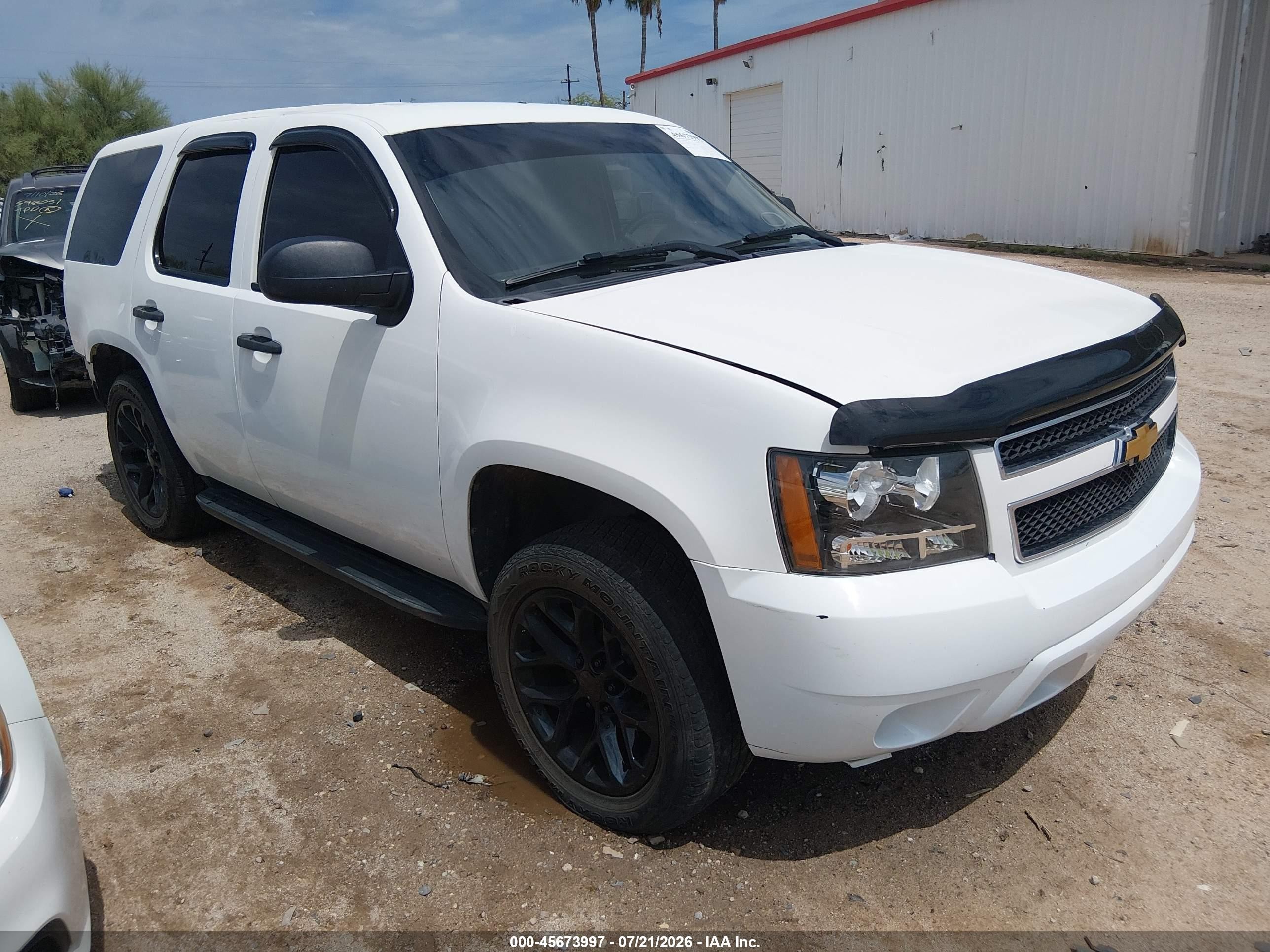 2013 Chevrolet Tahoe Commercial White vin: 1GNLC2E00DR253126