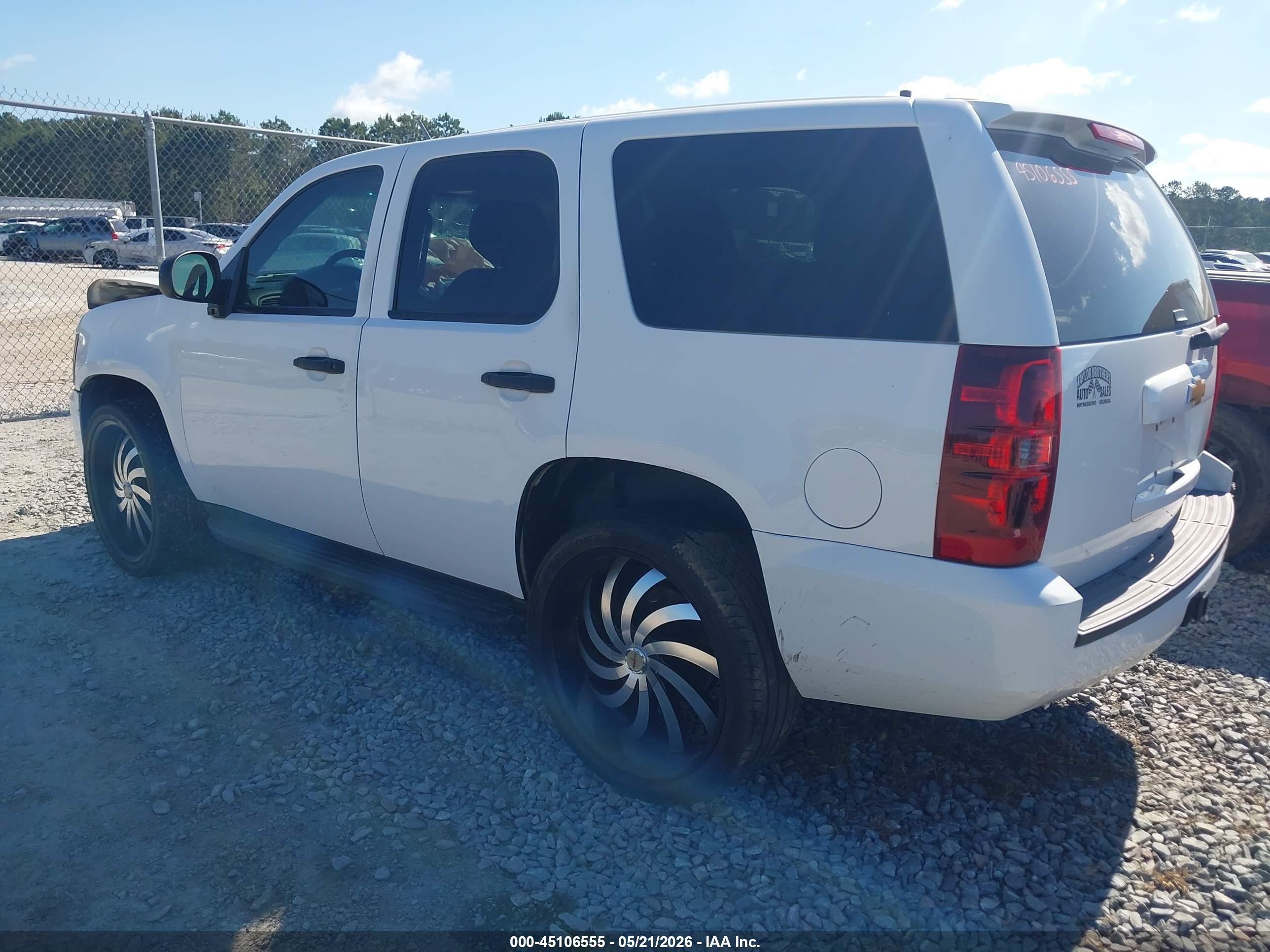 2014 Chevrolet Tahoe Commercial Fleet White vin: 1GNLC2E01ER204955