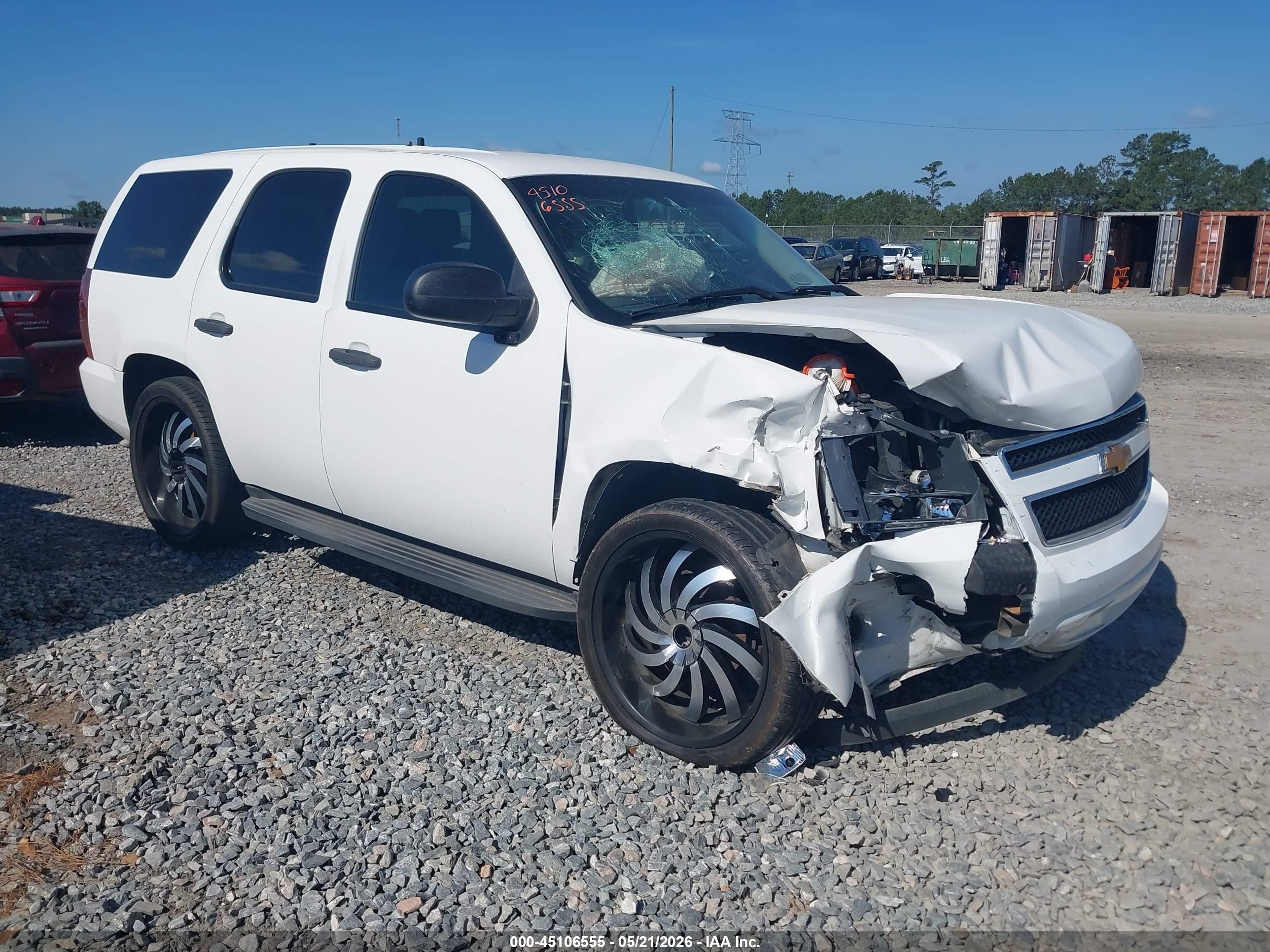2014 Chevrolet Tahoe Commercial Fleet White vin: 1GNLC2E01ER204955