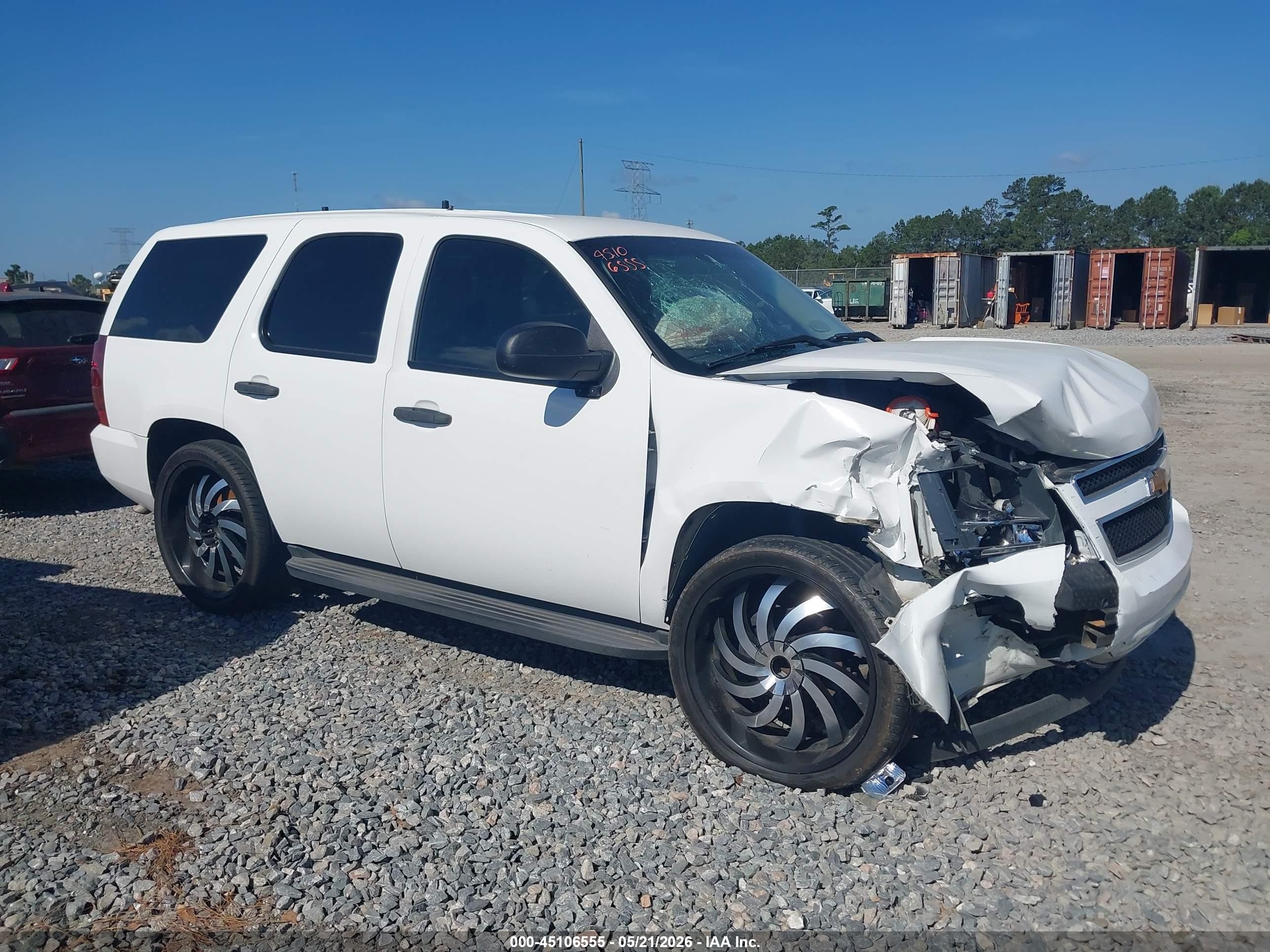 2014 Chevrolet Tahoe Commercial Fleet White vin: 1GNLC2E01ER204955