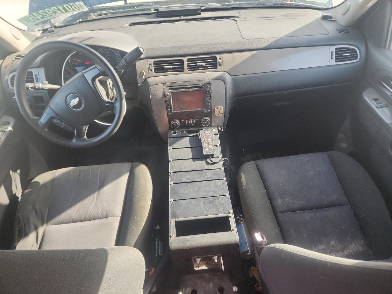 2014 Chevrolet Tahoe Police White vin: 1GNLC2E01ER229287 Damage: Center Console, Broken, Replacement Required