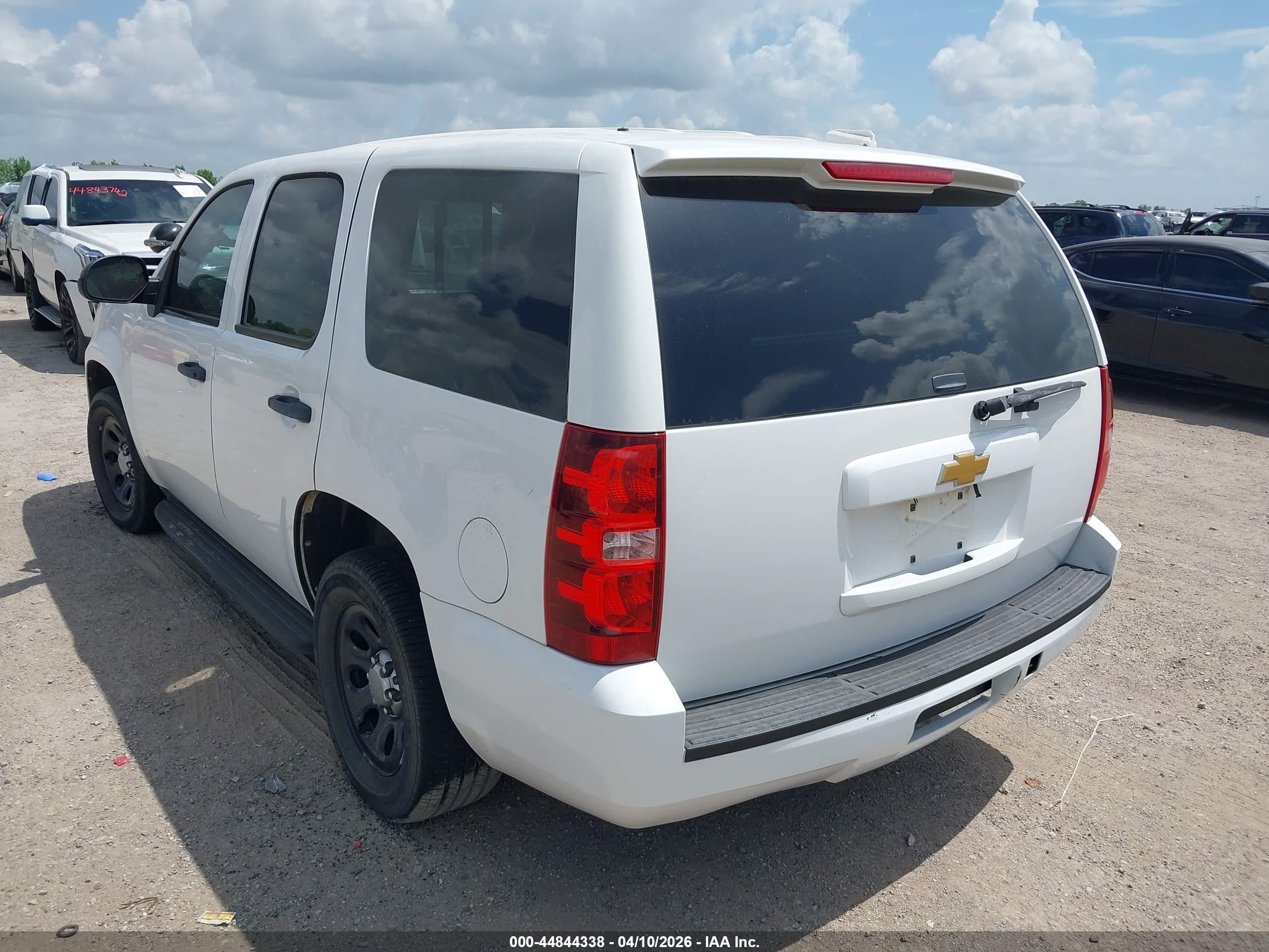 2013 Chevrolet Tahoe Commercial Fleet White vin: 1GNLC2E04DR161257