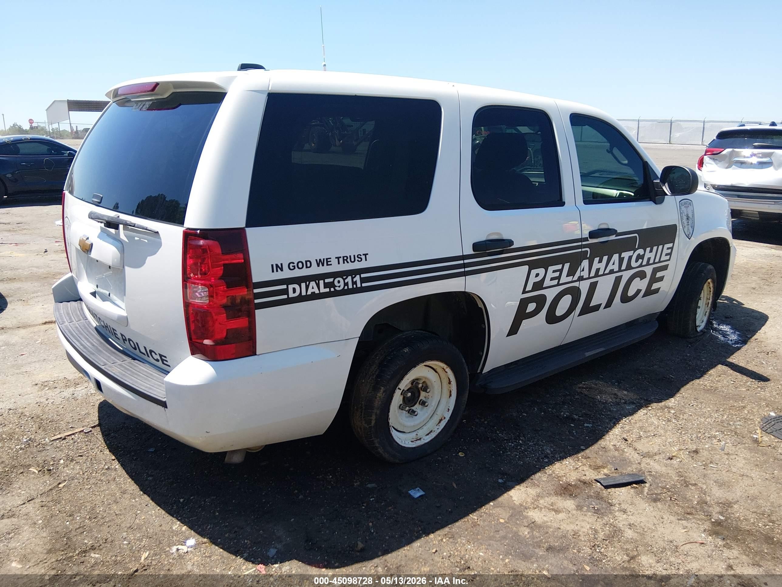 2014 Chevrolet Tahoe Commercial Fleet White vin: 1GNLC2E04ER150602
