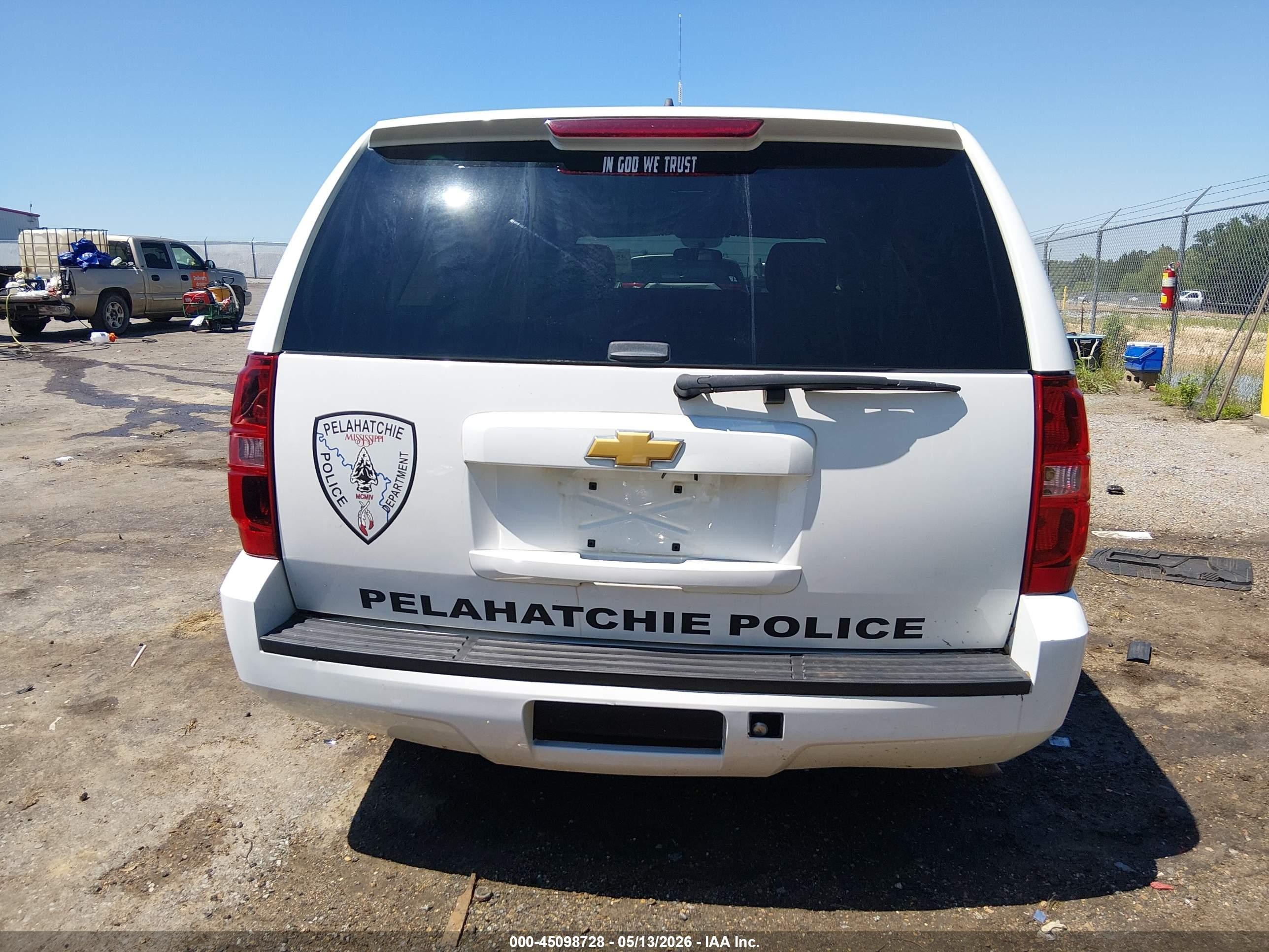 2014 Chevrolet Tahoe Commercial Fleet White vin: 1GNLC2E04ER150602