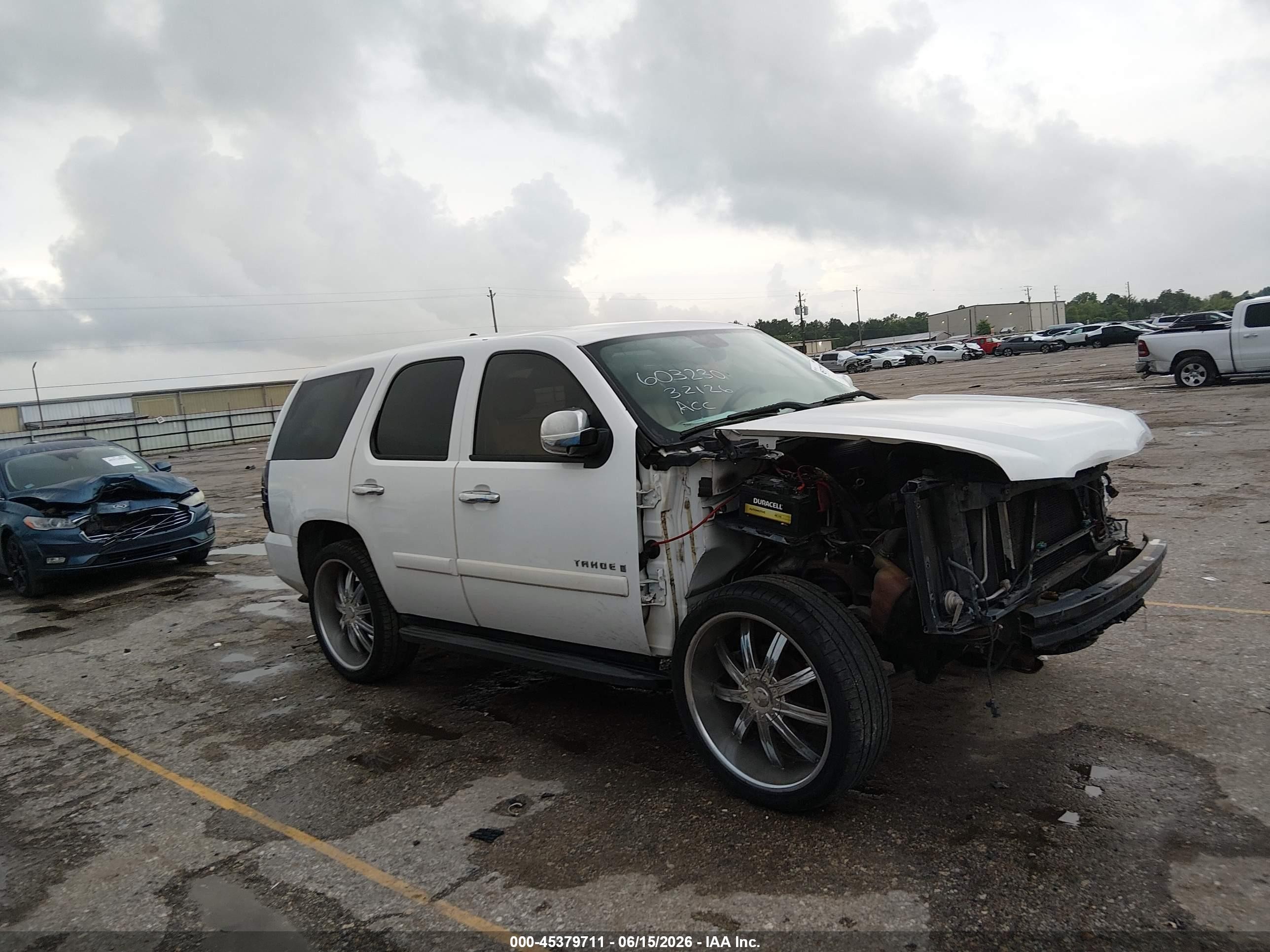 2014 Chevrolet Tahoe Commercial Fleet White vin: 1GNLC2E04ER192641