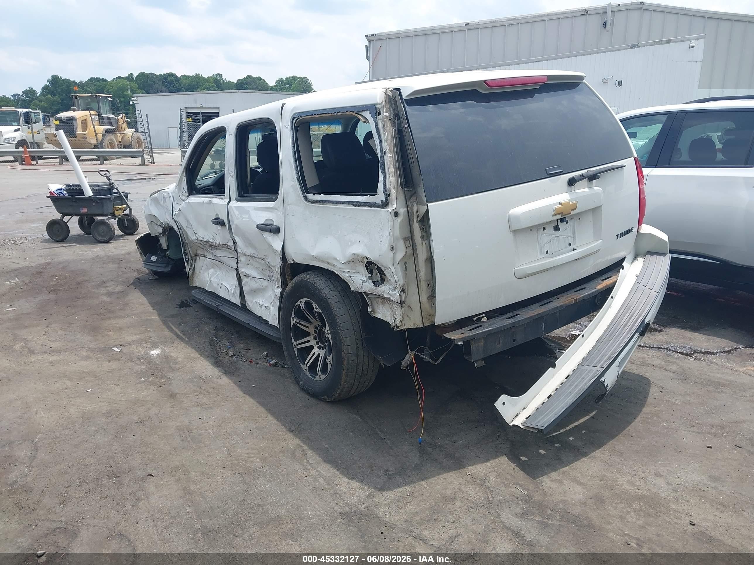 2013 Chevrolet Tahoe Commercial Fleet White vin: 1GNLC2E05DR254384