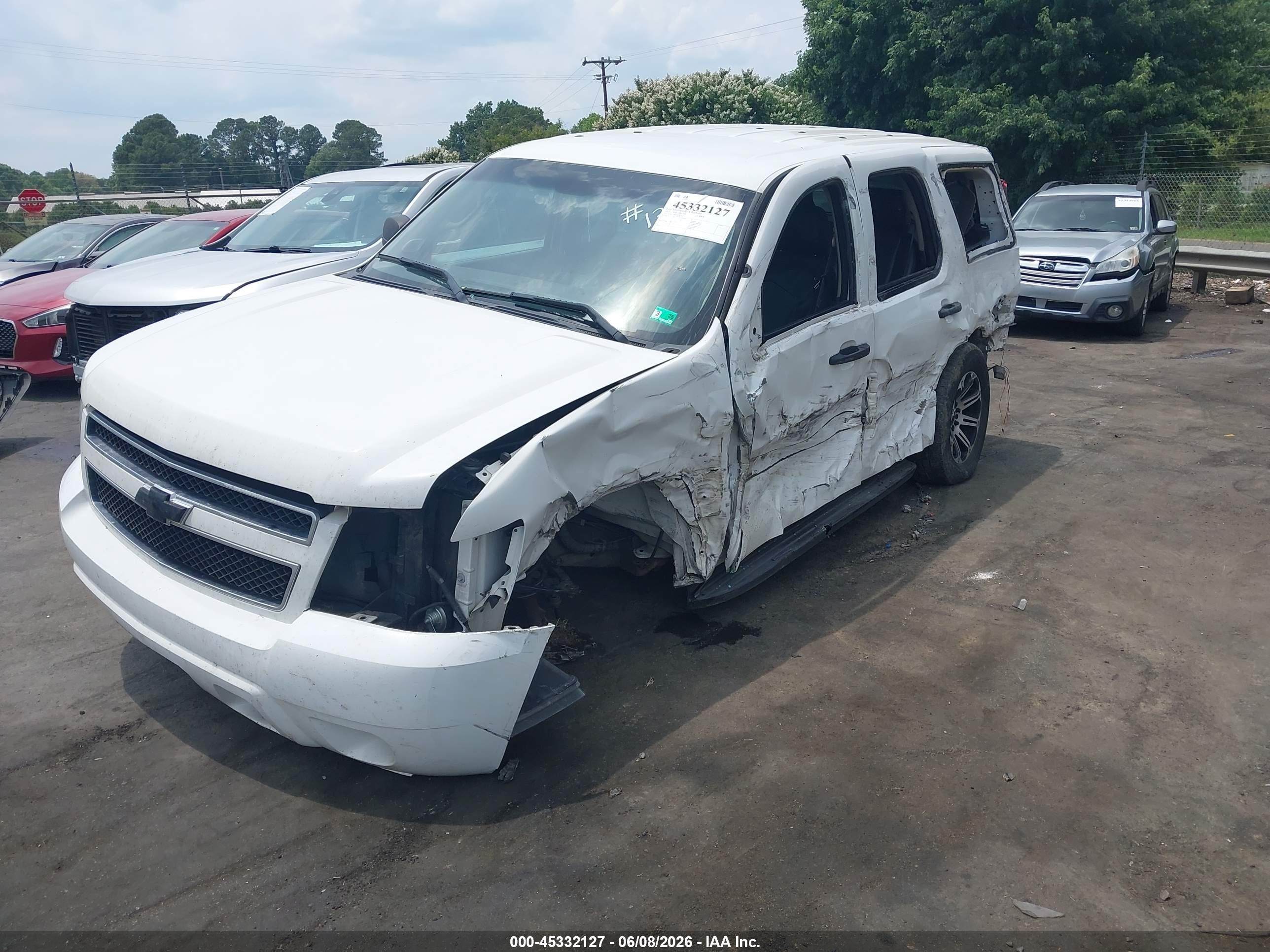 2013 Chevrolet Tahoe Commercial Fleet White vin: 1GNLC2E05DR254384