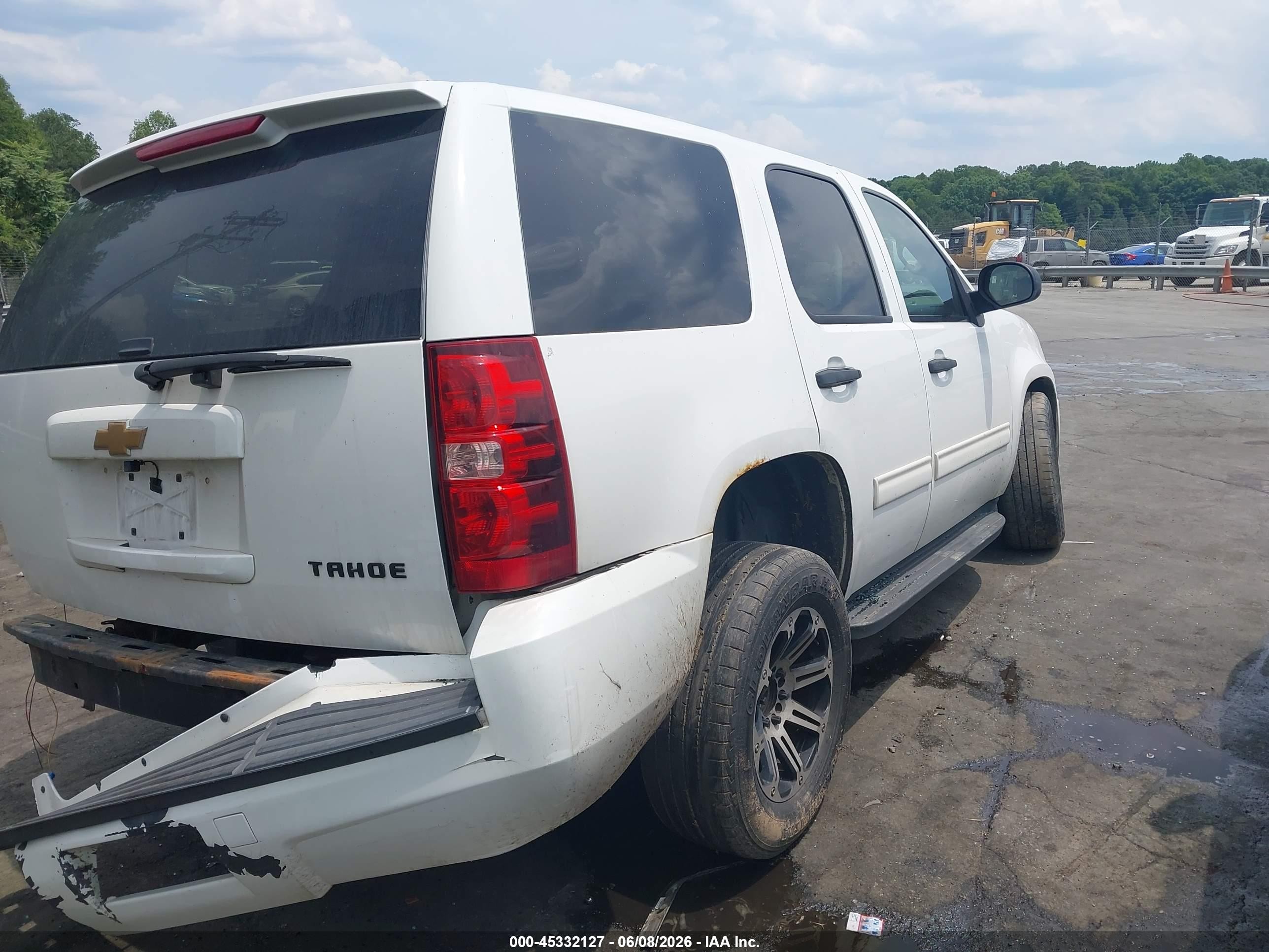 2013 Chevrolet Tahoe Commercial Fleet White vin: 1GNLC2E05DR254384