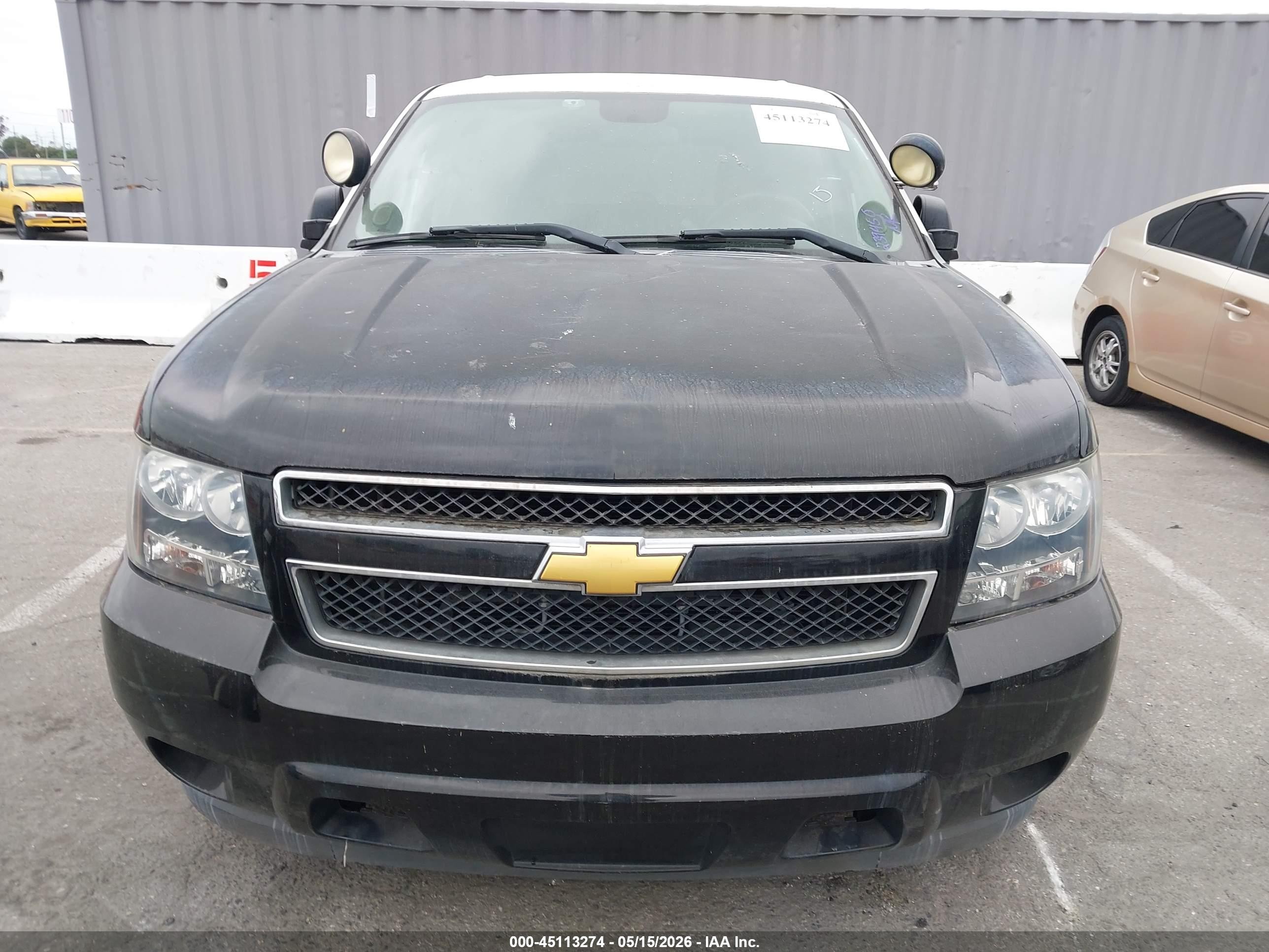 2013 Chevrolet Tahoe Commercial Fleet Black vin: 1GNLC2E07DR254659