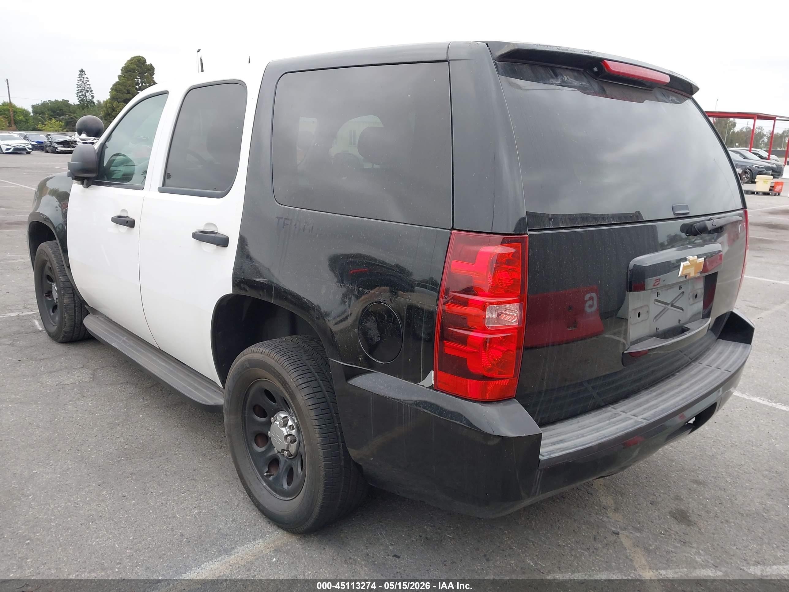 2013 Chevrolet Tahoe Commercial Fleet Black vin: 1GNLC2E07DR254659