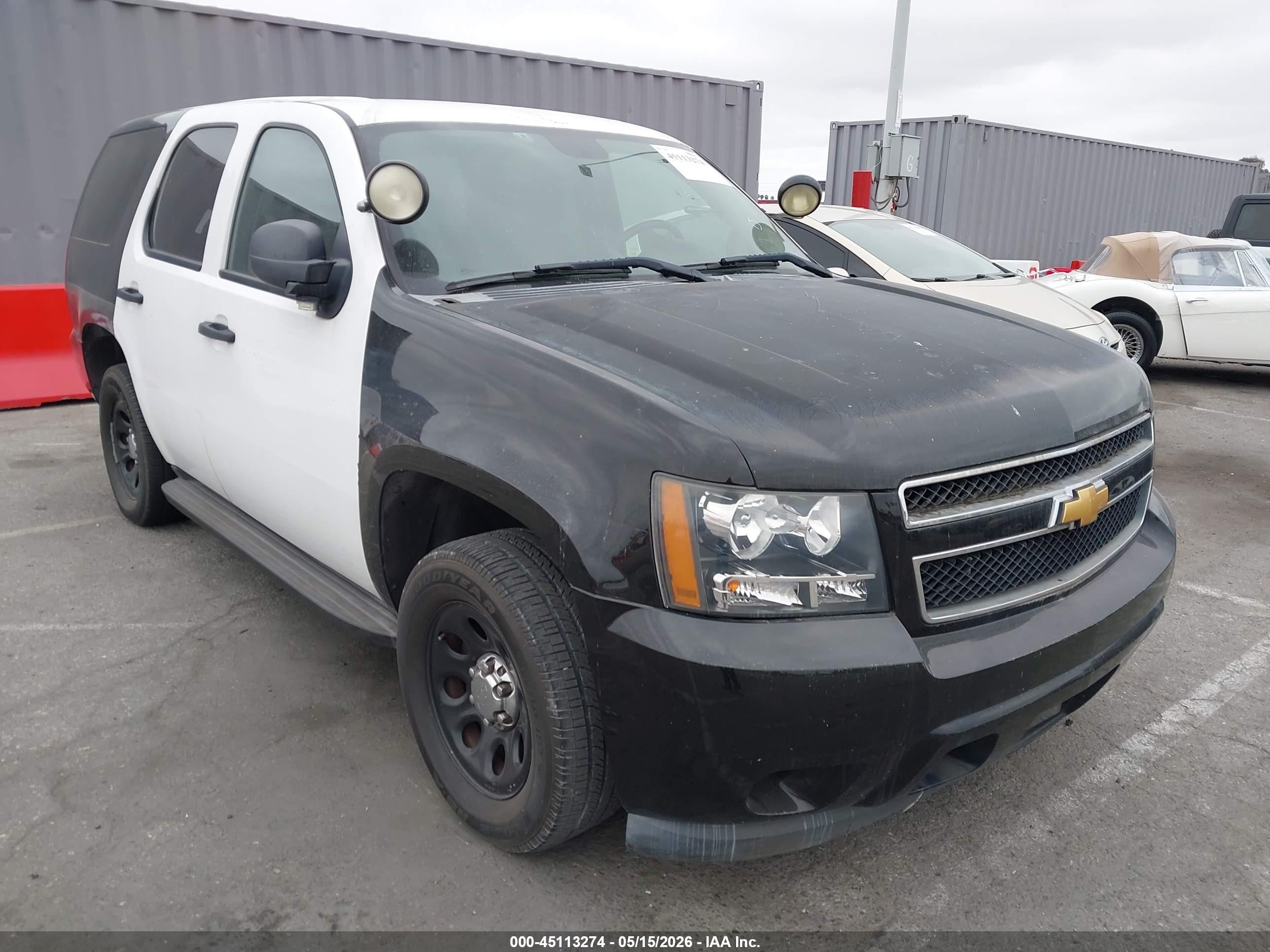 2013 Chevrolet Tahoe Commercial Fleet Black vin: 1GNLC2E07DR254659