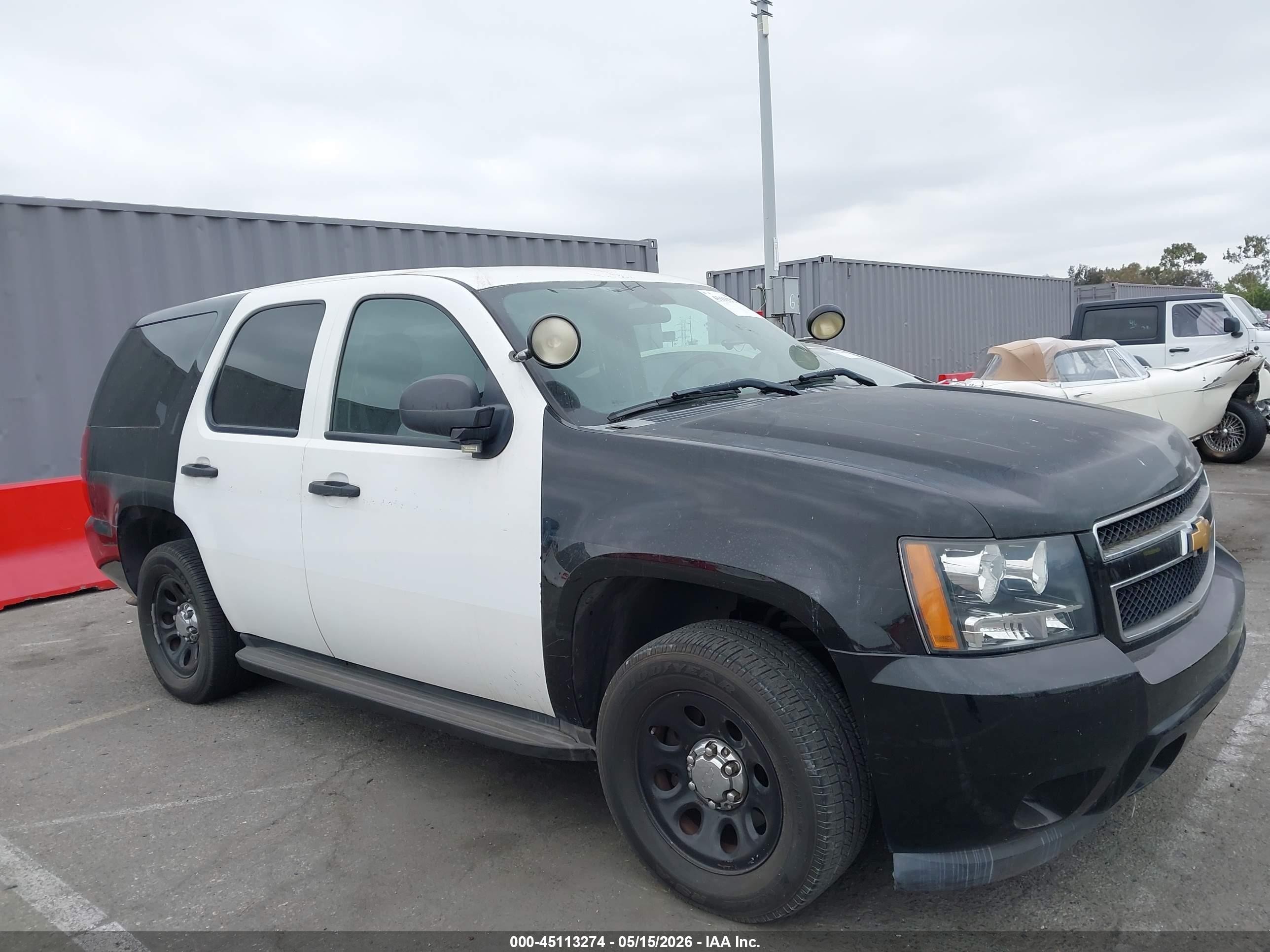 2013 Chevrolet Tahoe Commercial Fleet Black vin: 1GNLC2E07DR254659